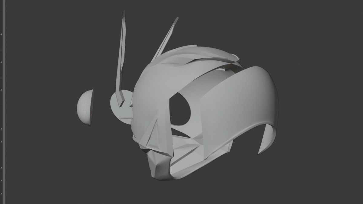 Exclusive Kamen Rider Riderman Reboot Helmet For 3d Printing 3D print model_3