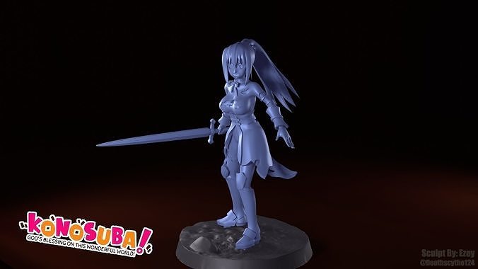 28mm Darkness Alt-1 for Konosuba TRPG and DnD 3D print model 3D print model
