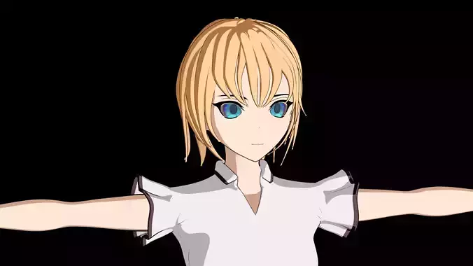 Anime cute character girl