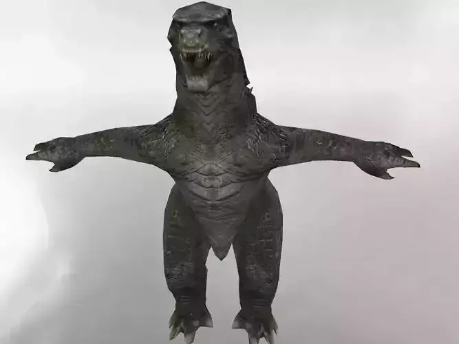Godzilla Low Poly Free low-poly 3D model
