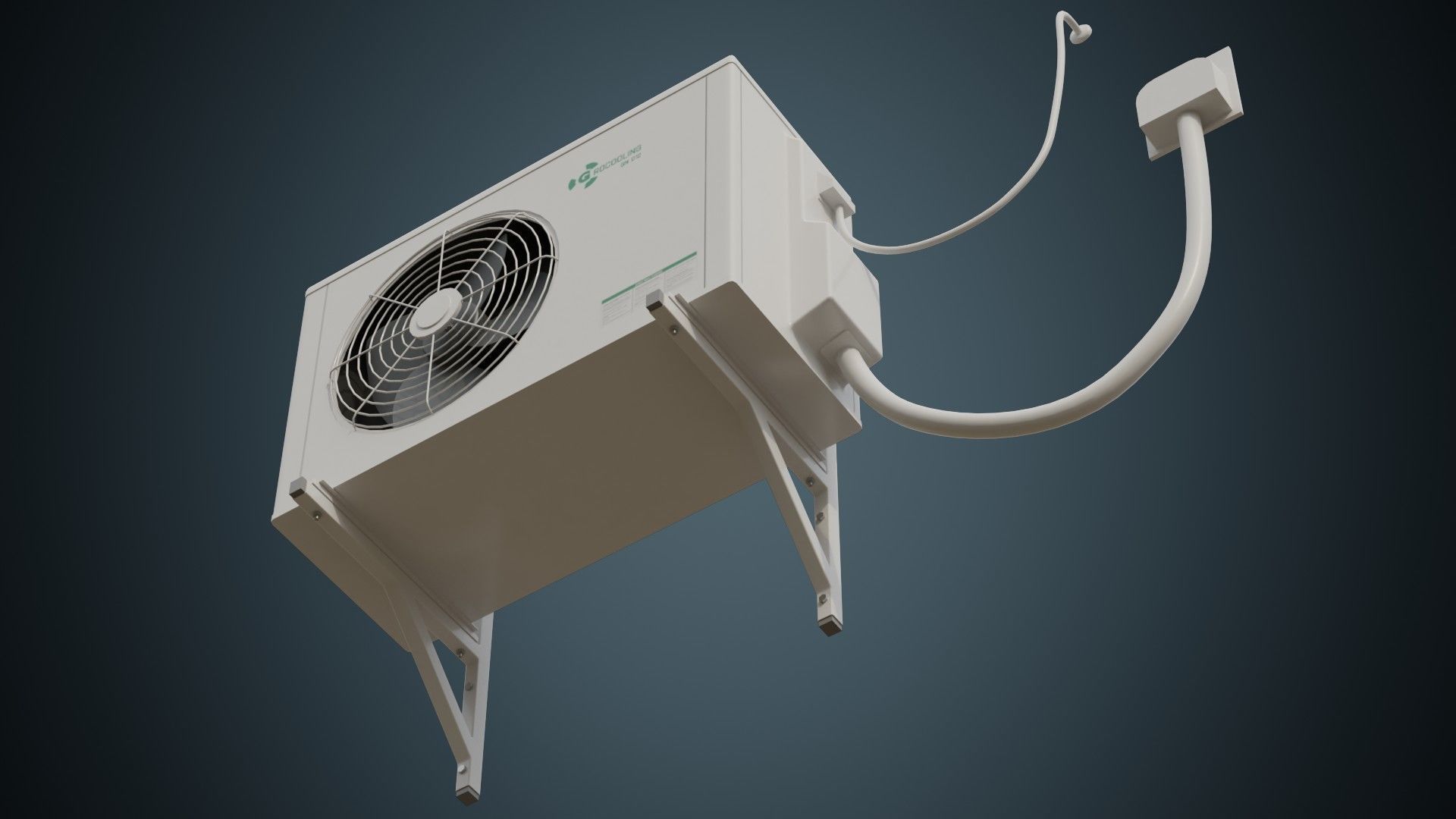 Air Conditioner 5A Low-poly 3D model_4