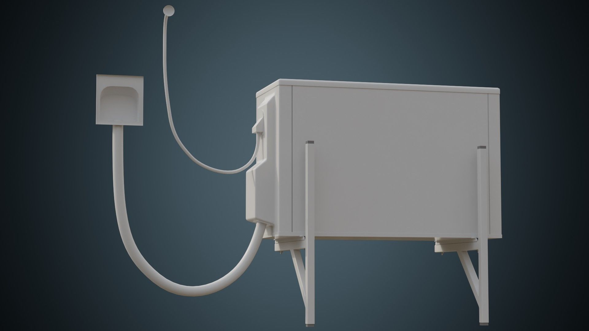 Air Conditioner 5A Low-poly 3D model_3