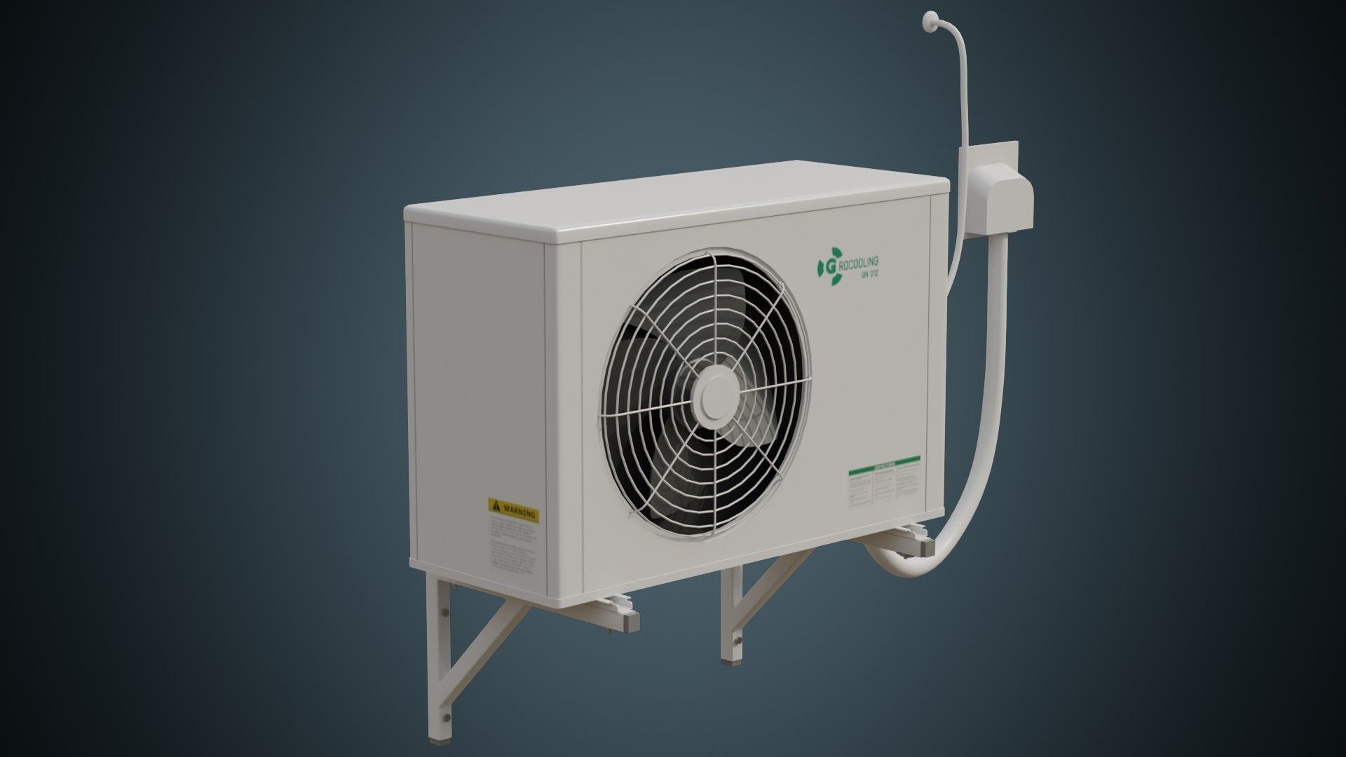 Air Conditioner 5A Low-poly 3D model_1