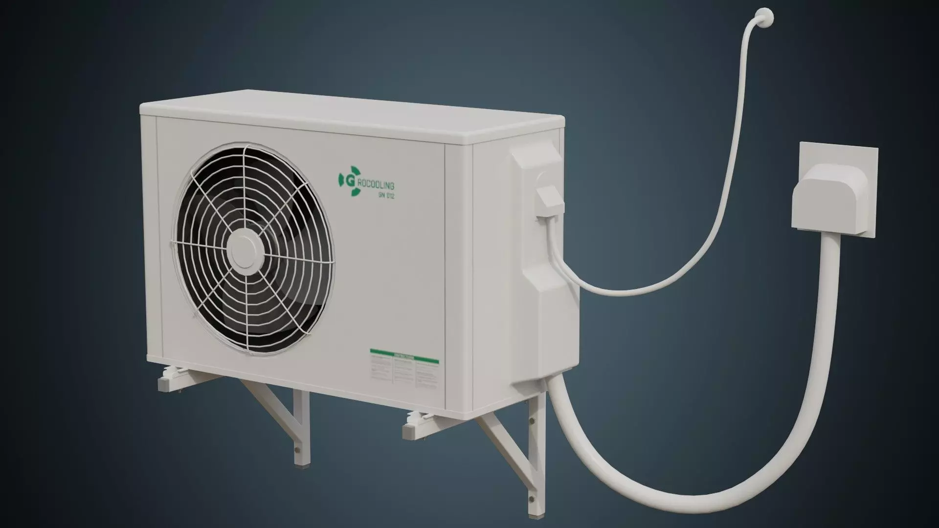 Air Conditioner 5A Low-poly 3D model_0