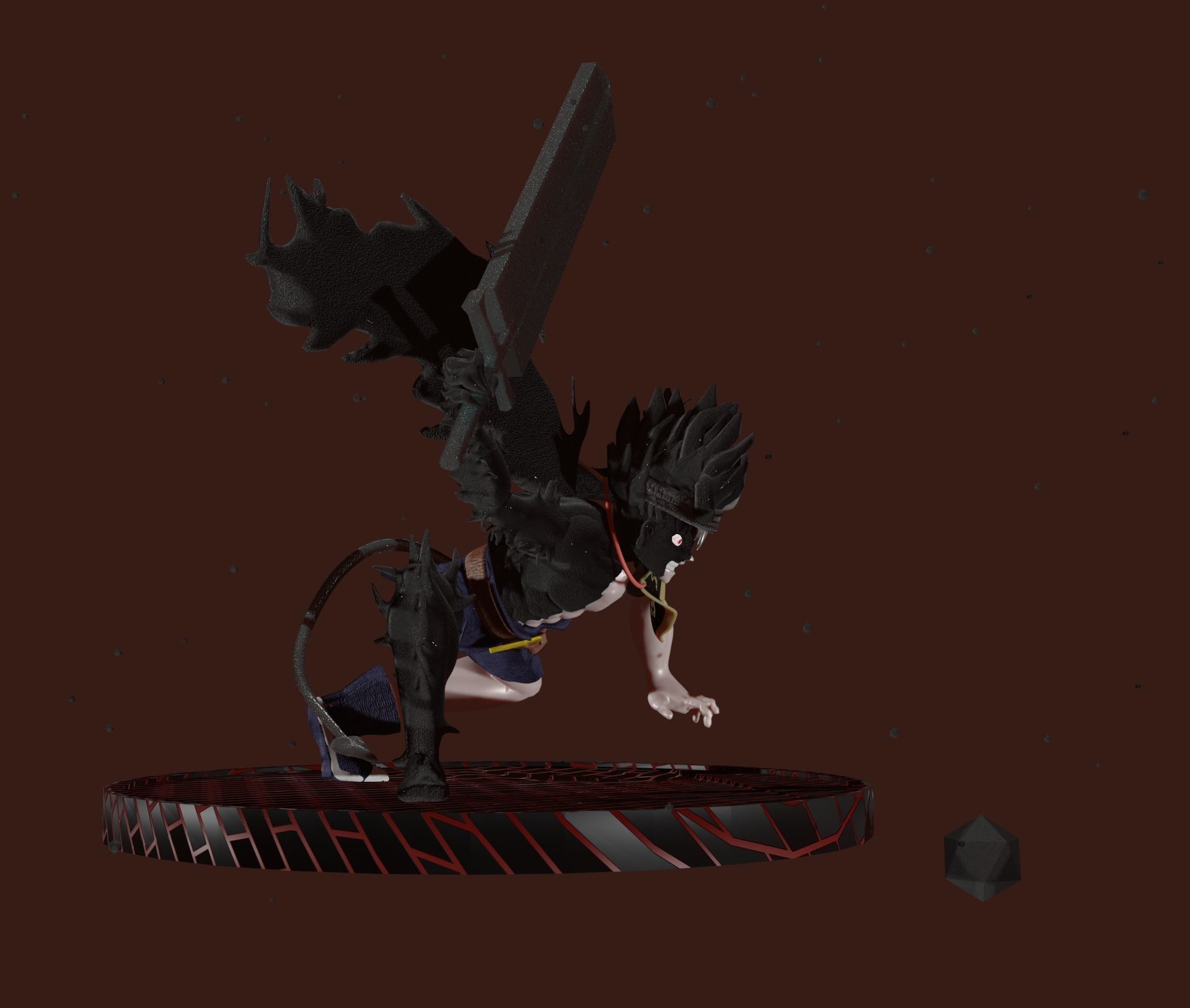 Asta Demon - Black Clover Sculpt PRINT READY 3D print model_7