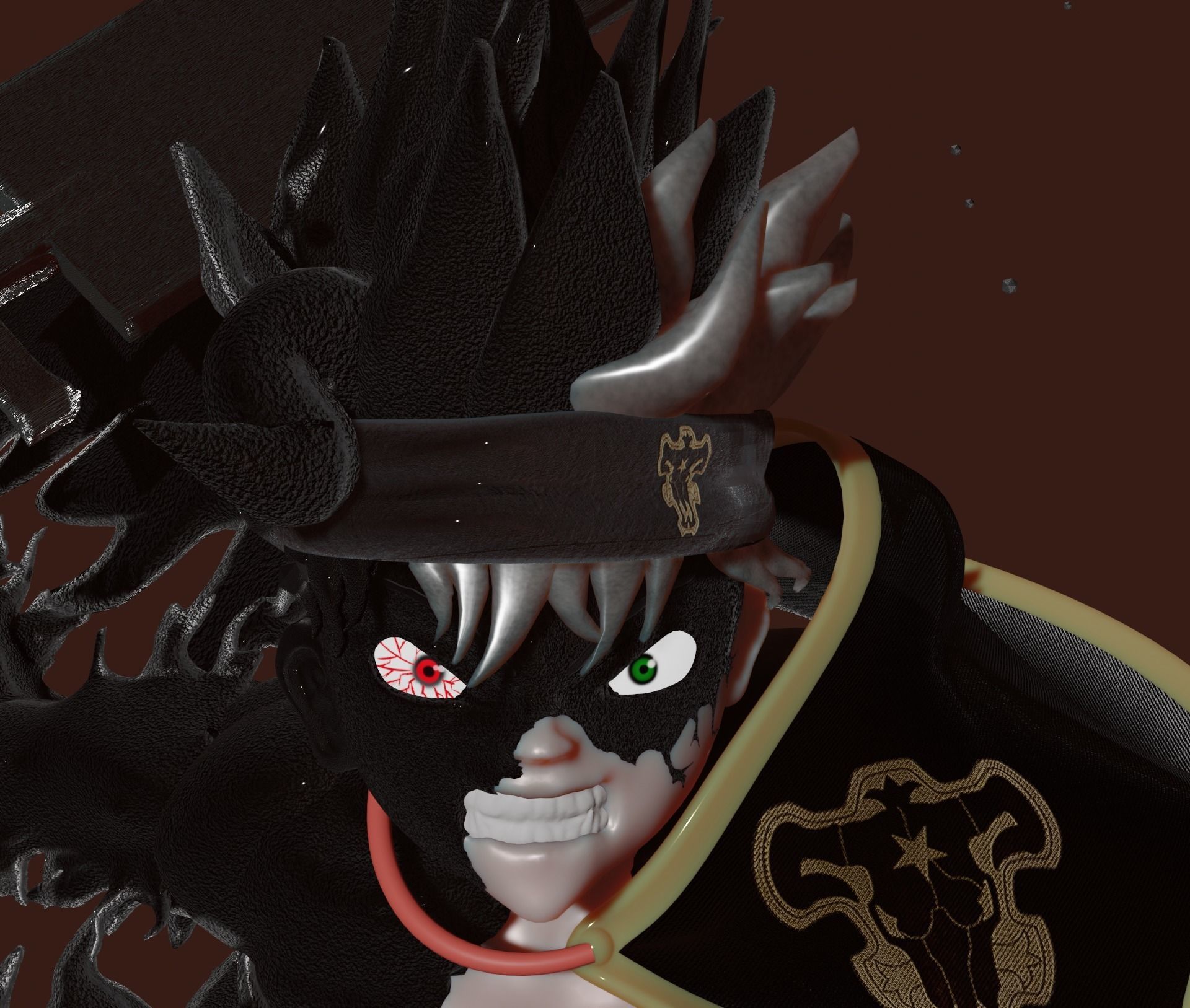 Asta Demon - Black Clover Sculpt PRINT READY 3D print model_5