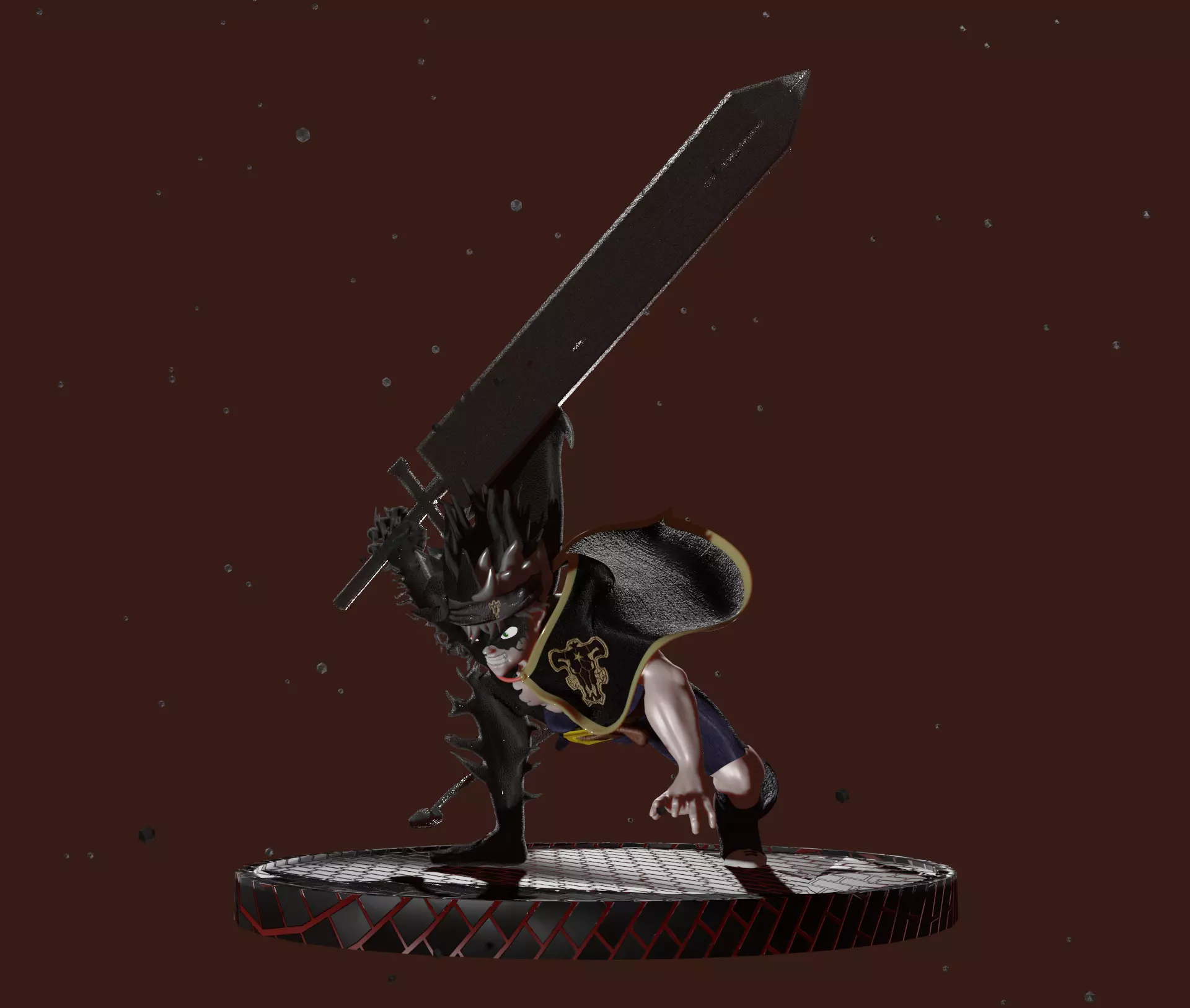 Asta Demon - Black Clover Sculpt PRINT READY 3D print model_0