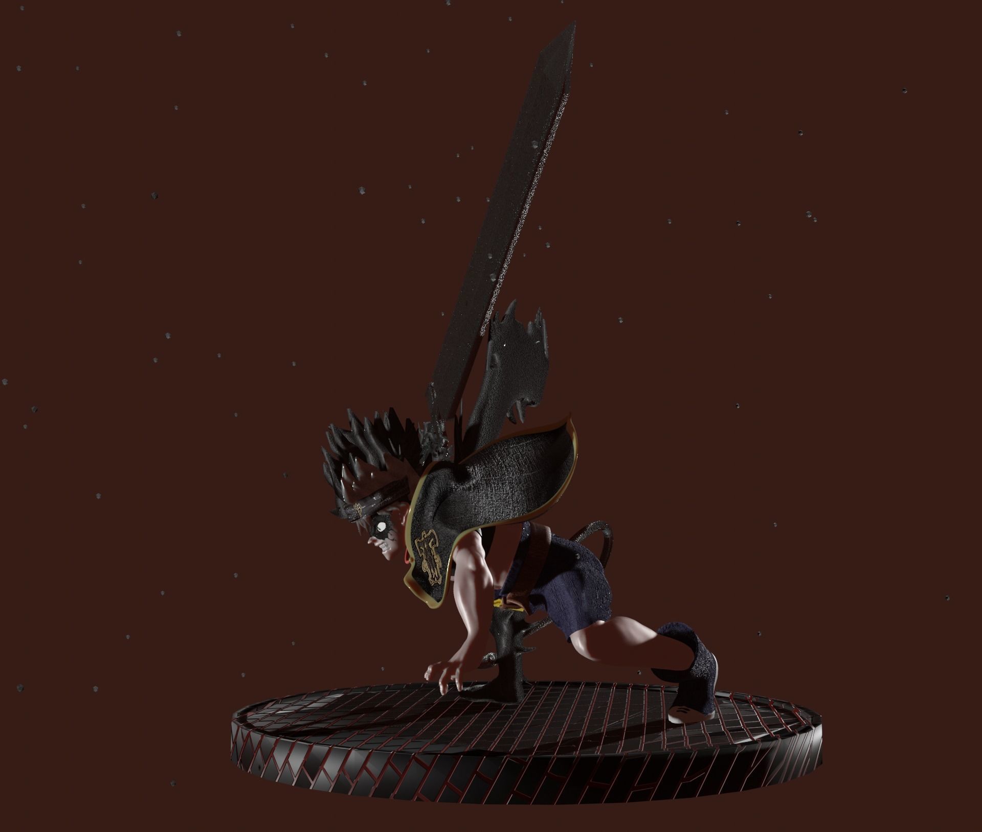Asta Demon - Black Clover Sculpt PRINT READY 3D print model_1