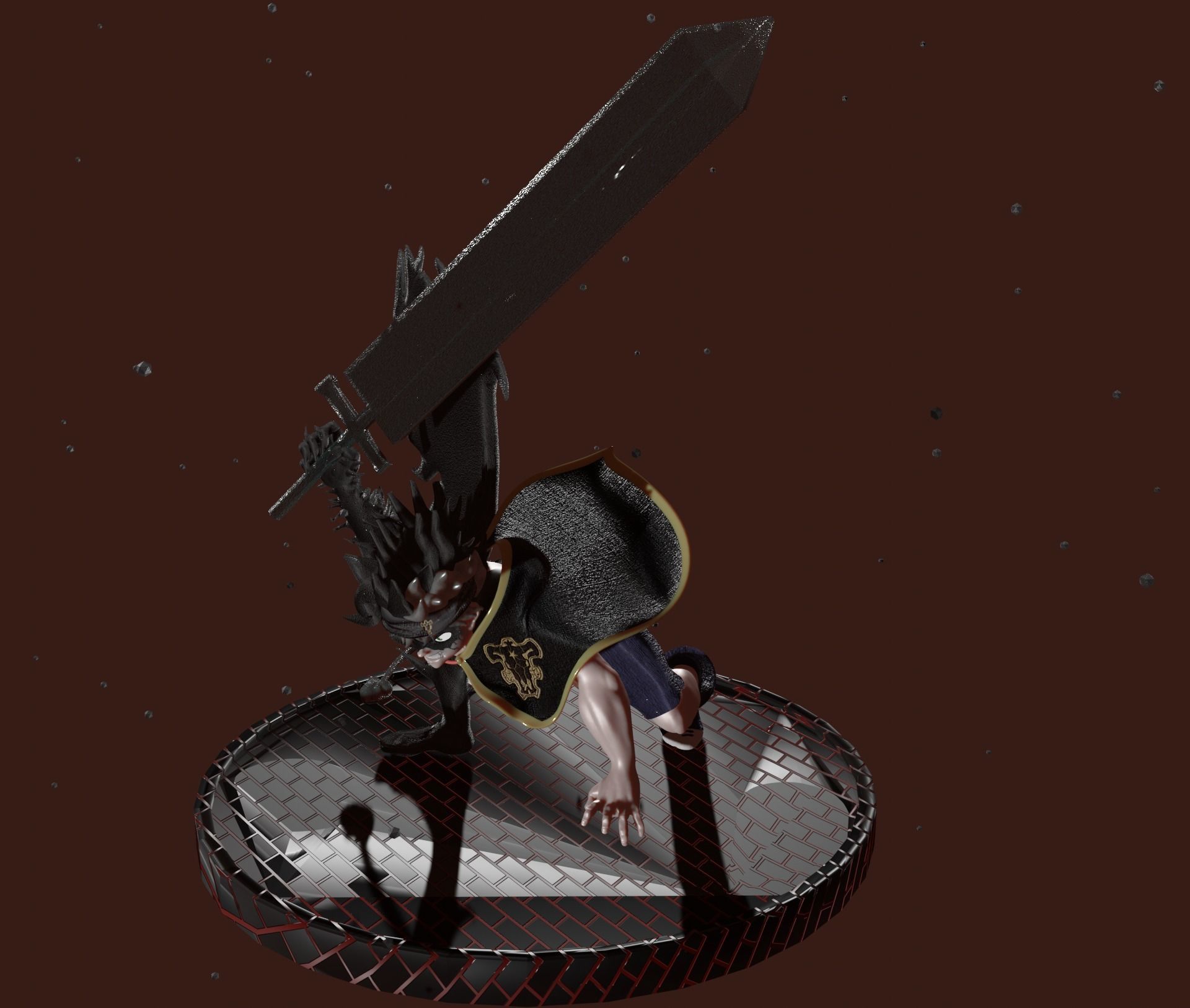 Asta Demon - Black Clover Sculpt PRINT READY 3D print model_8