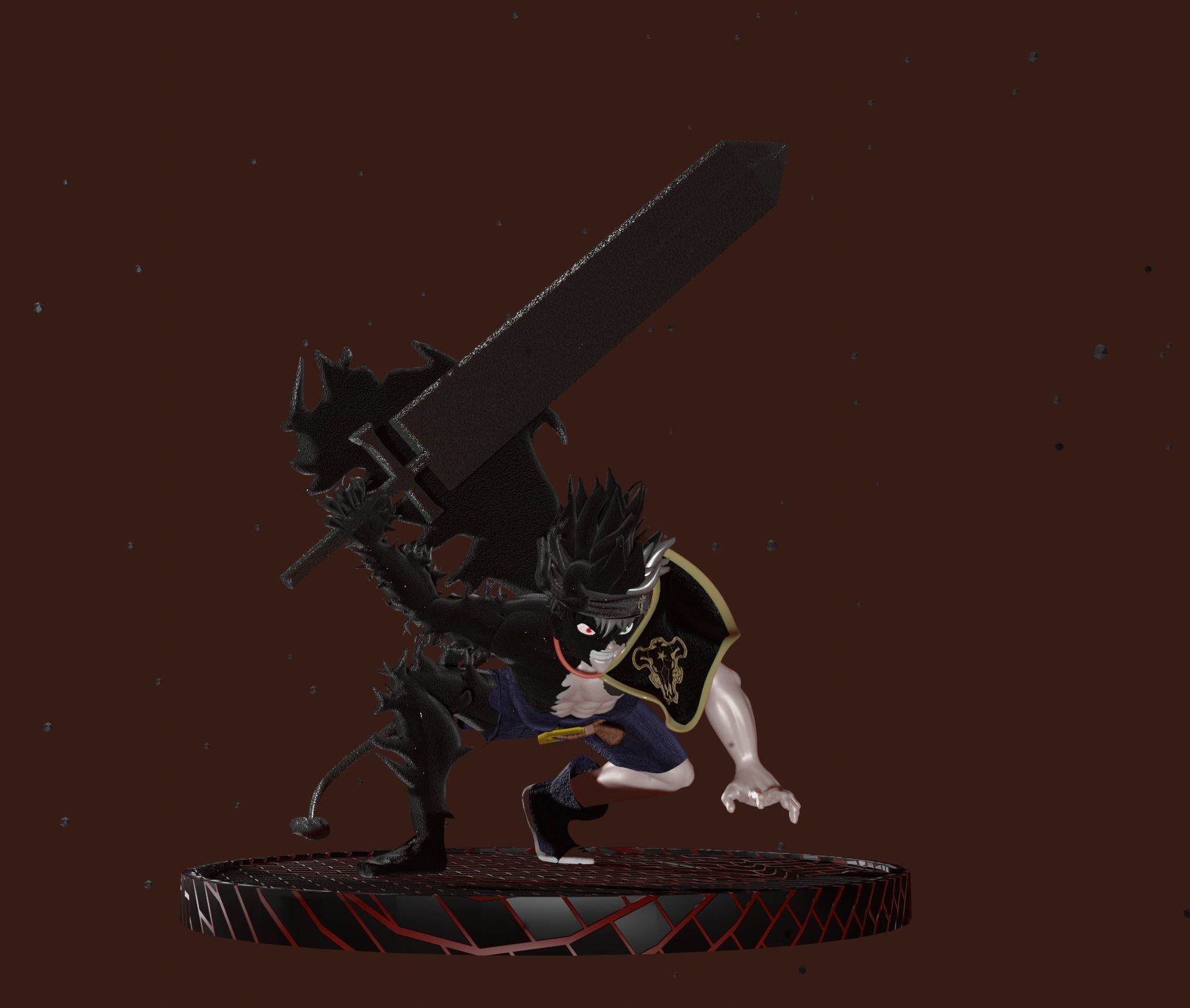 Asta Demon - Black Clover Sculpt PRINT READY 3D print model_2