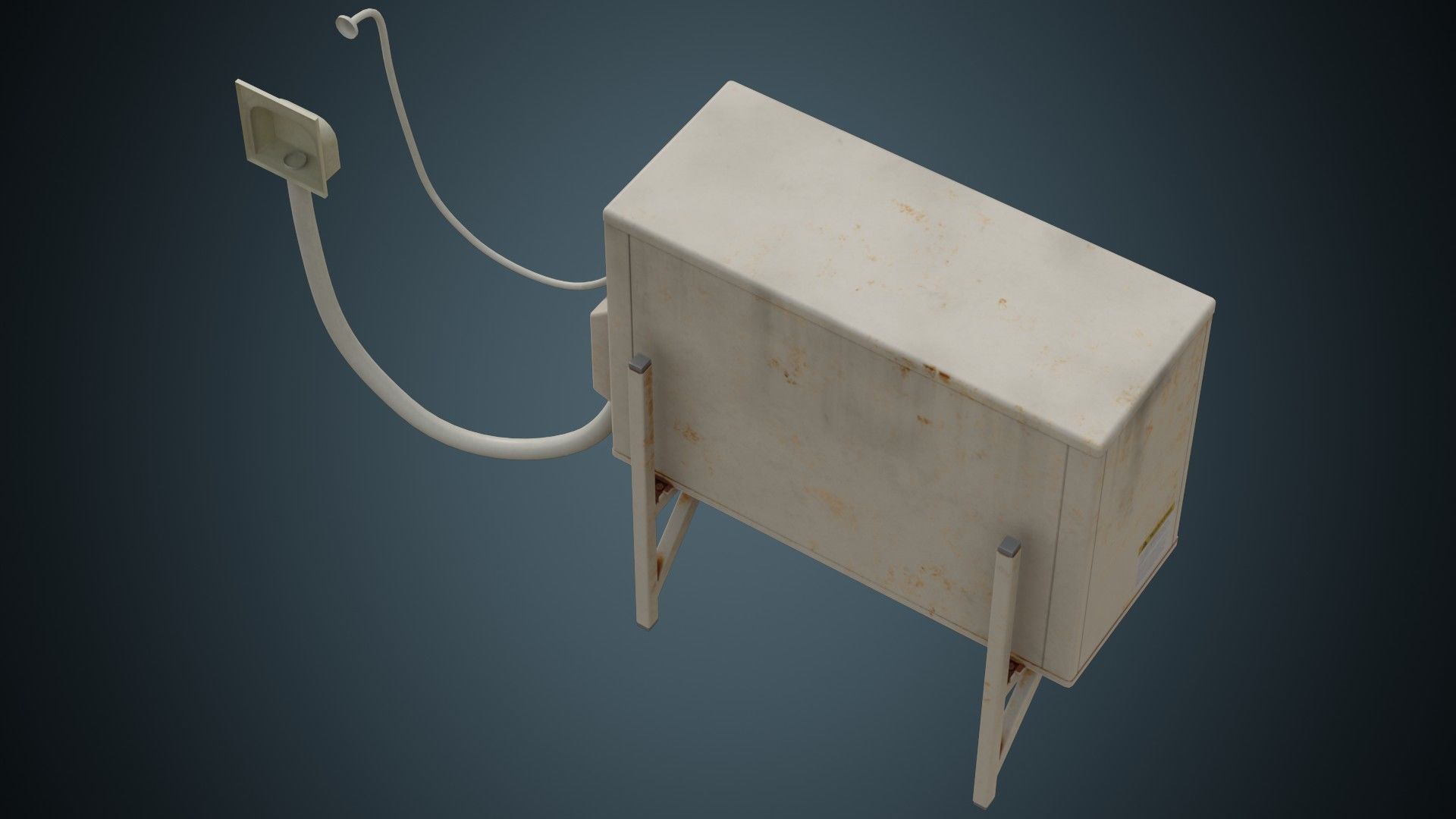 Air Conditioner 5B Low-poly 3D model_2