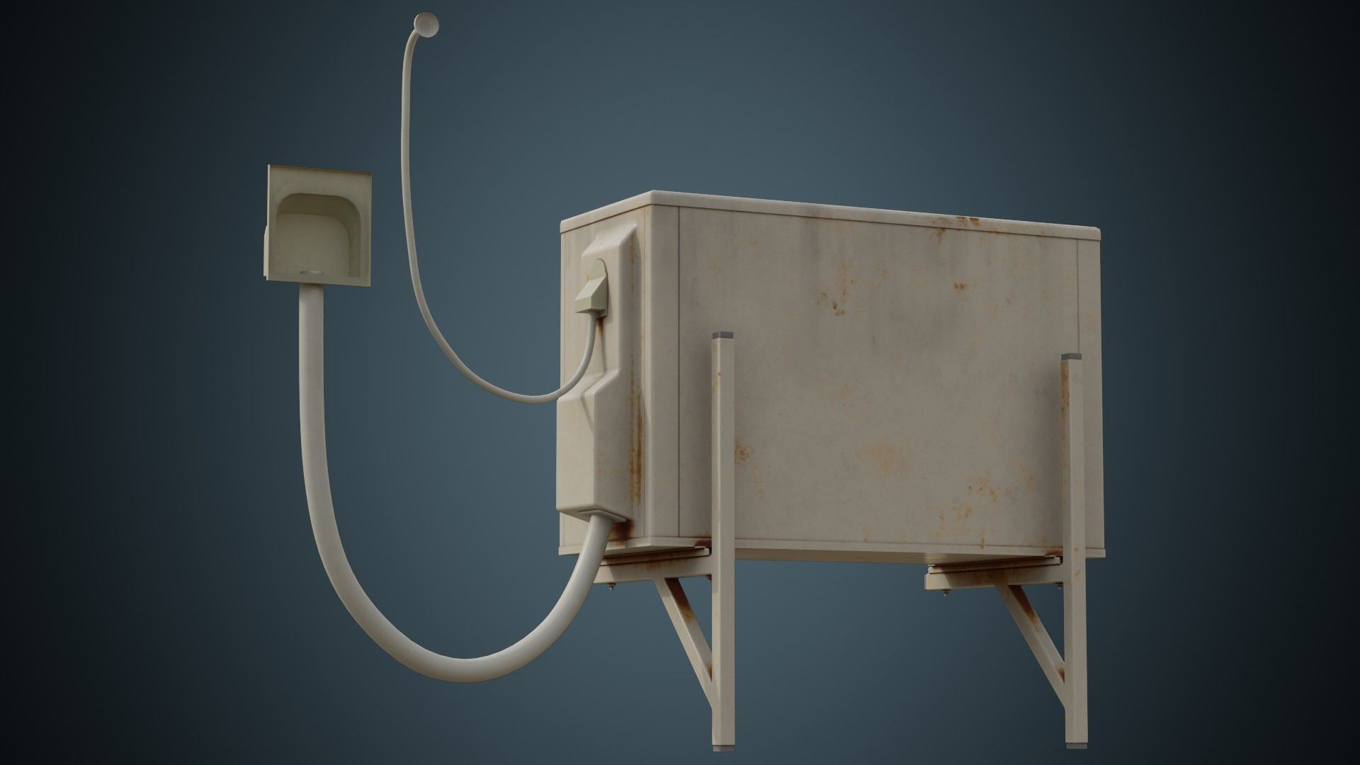 Air Conditioner 5B Low-poly 3D model_3