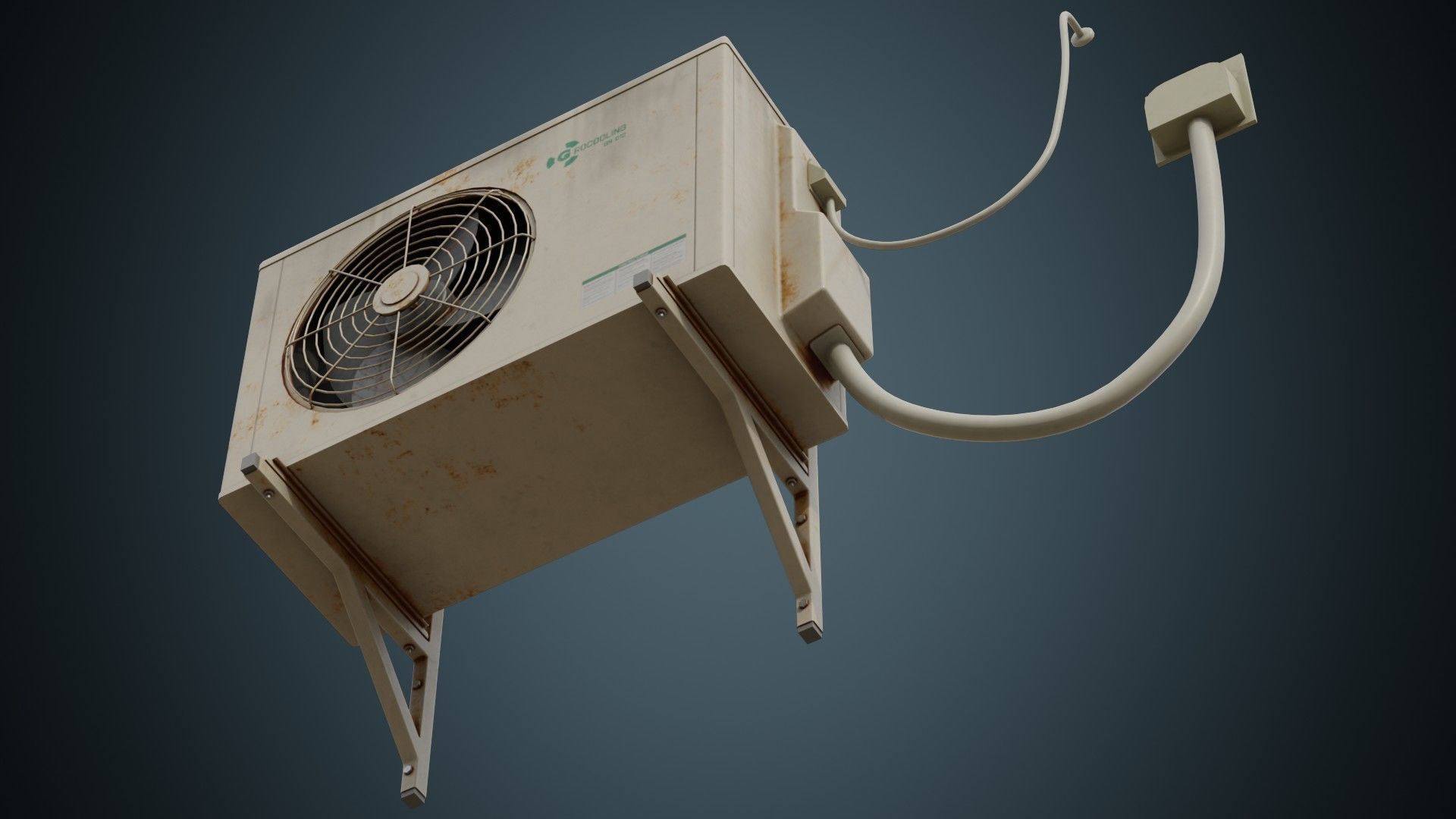 Air Conditioner 5B Low-poly 3D model_4