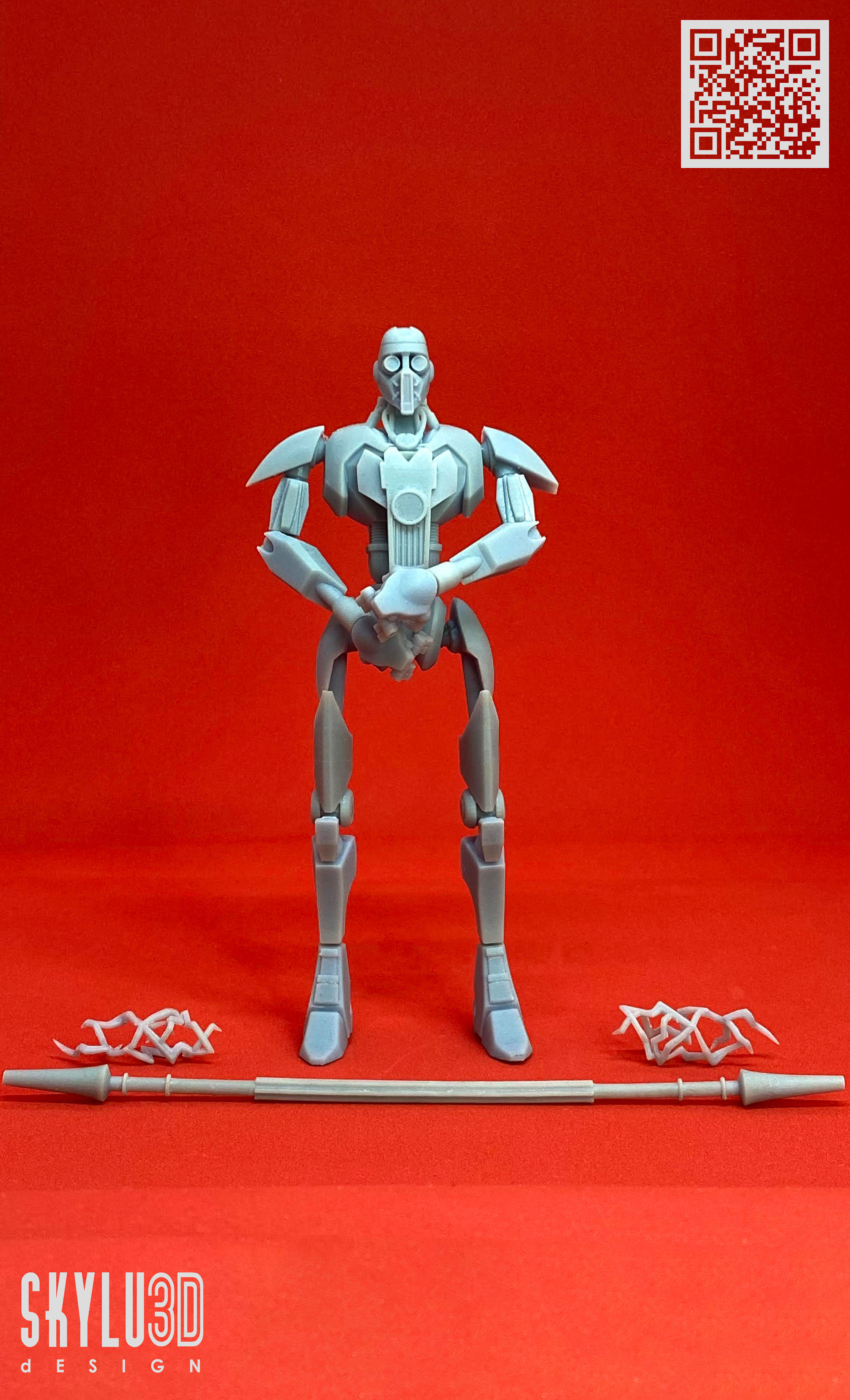 IG-100 Magnaguard 6 inch Articulated Figure STL 3D print model_6