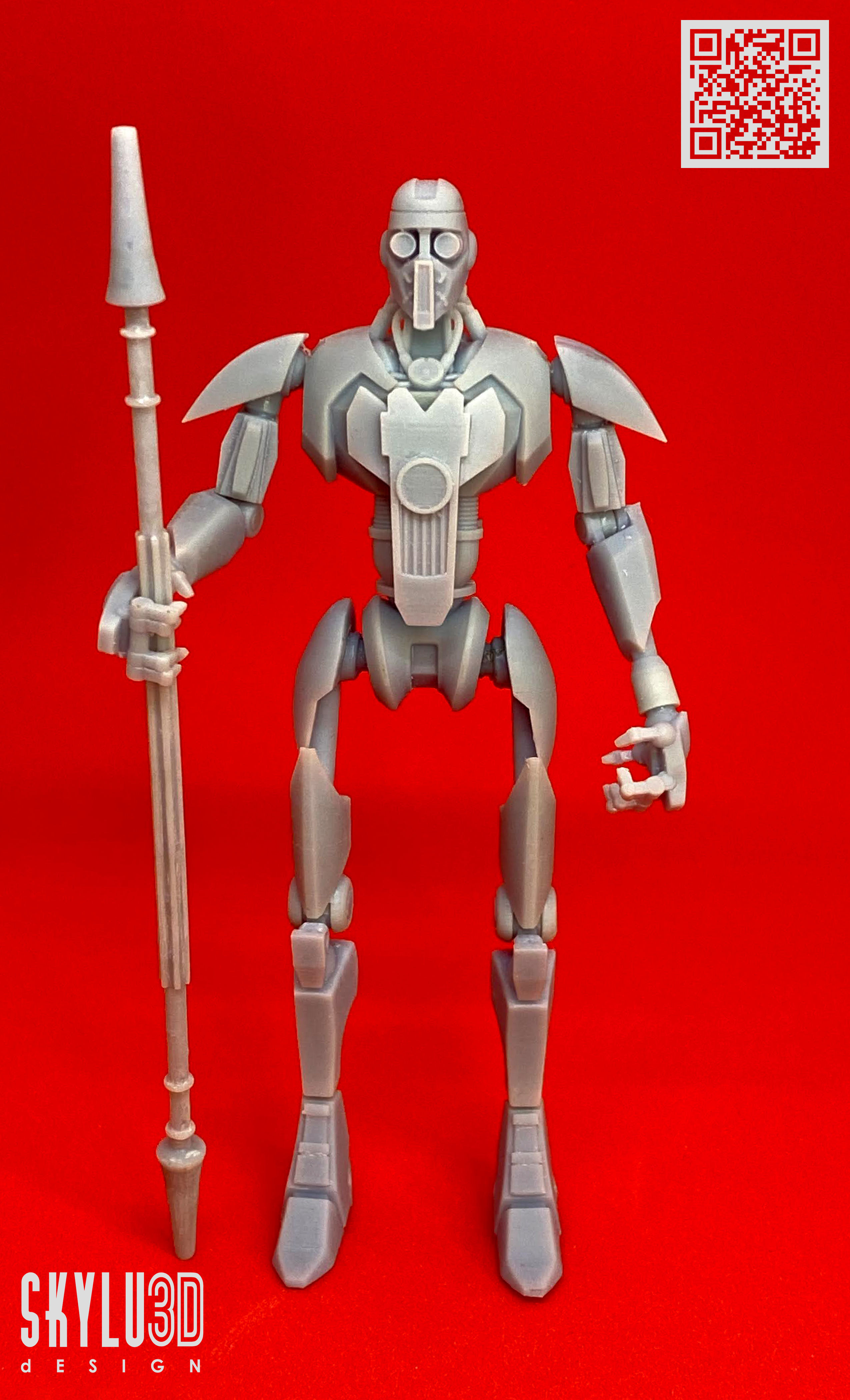 IG-100 Magnaguard 6 inch Articulated Figure STL 3D print model_2