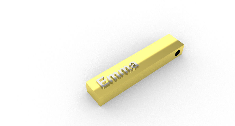 Emma Pendant 3D print model_1