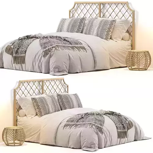 Arudin Rattan Bed