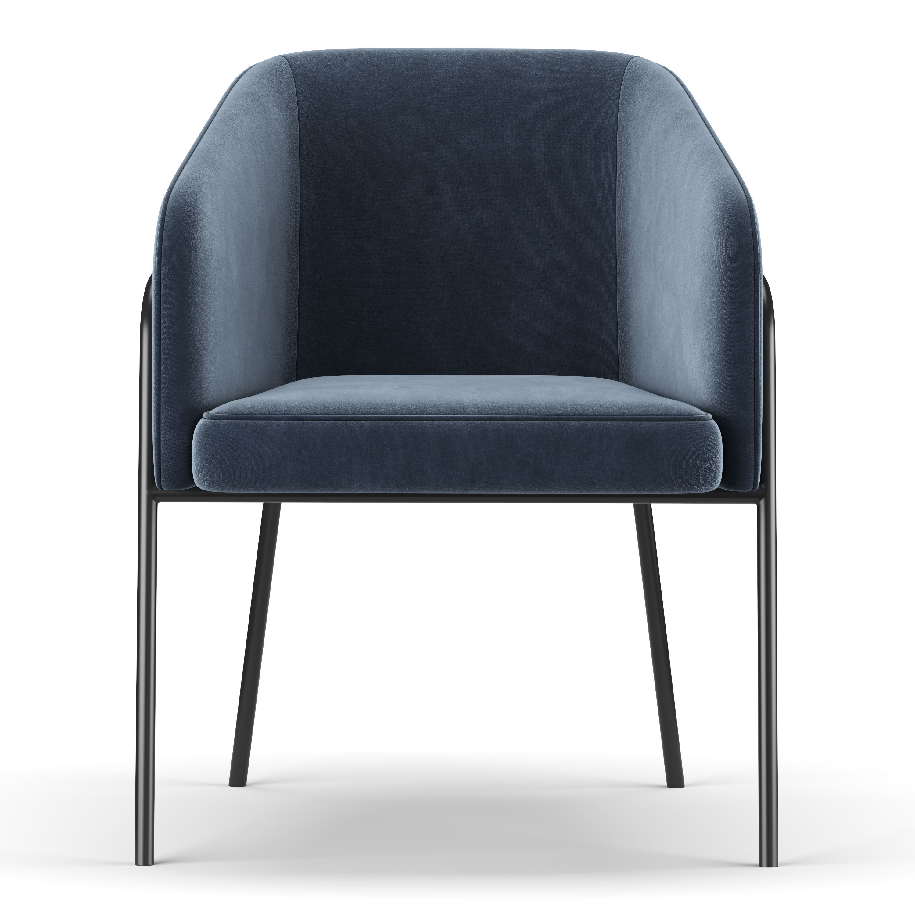 Milla Dining Chair 3D model_2