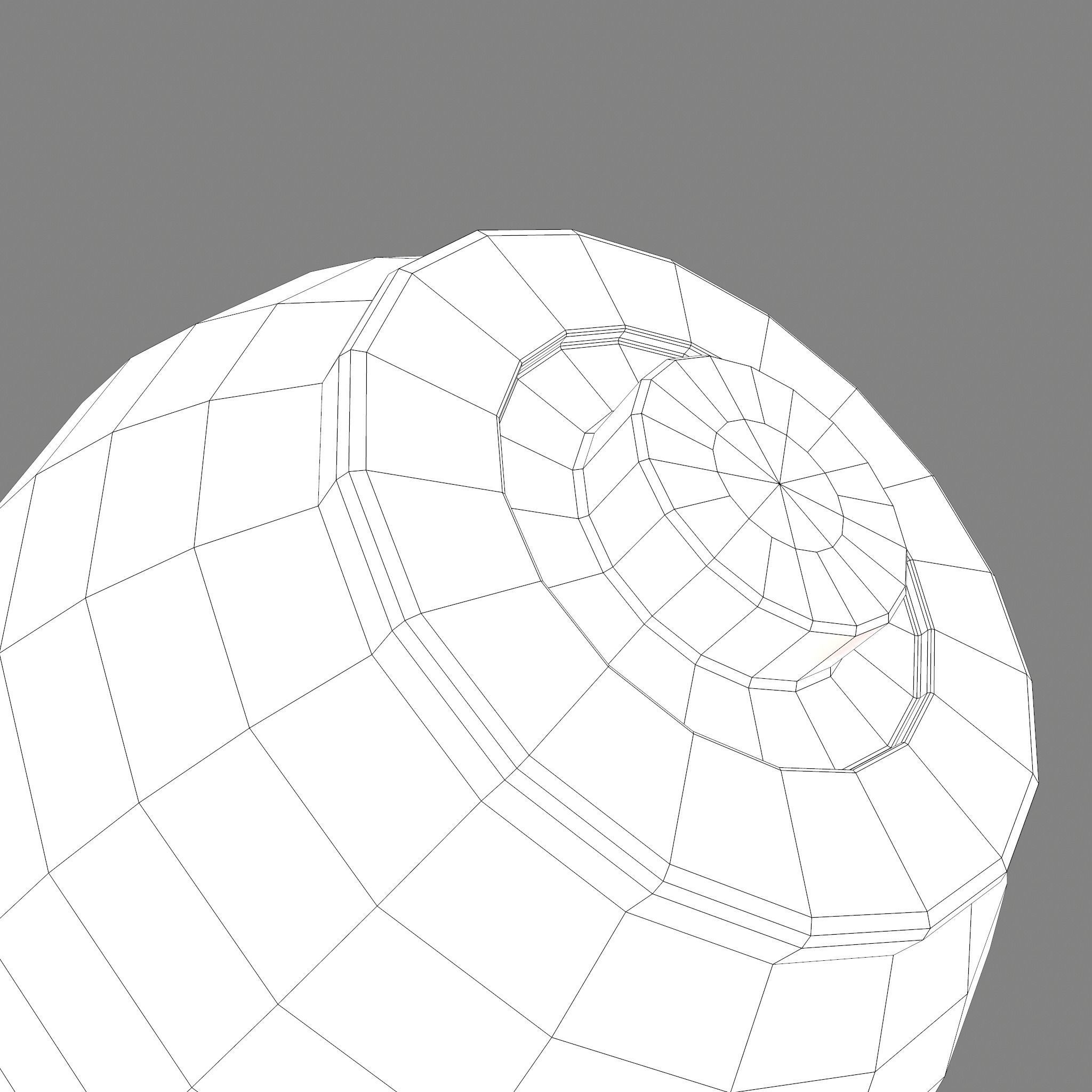 Medieval Spinning Top Low-poly 3D model_21