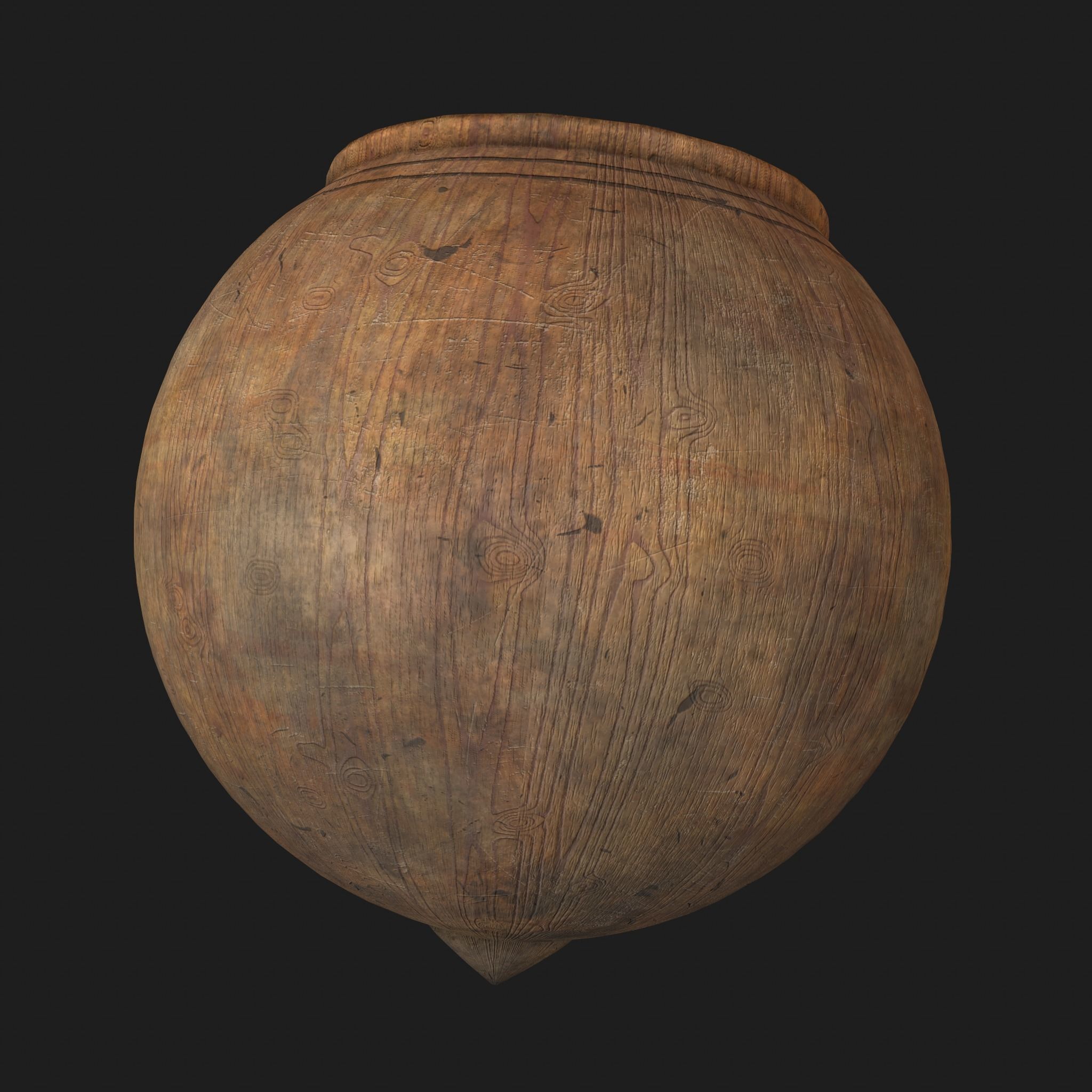 Medieval Spinning Top Low-poly 3D model_15