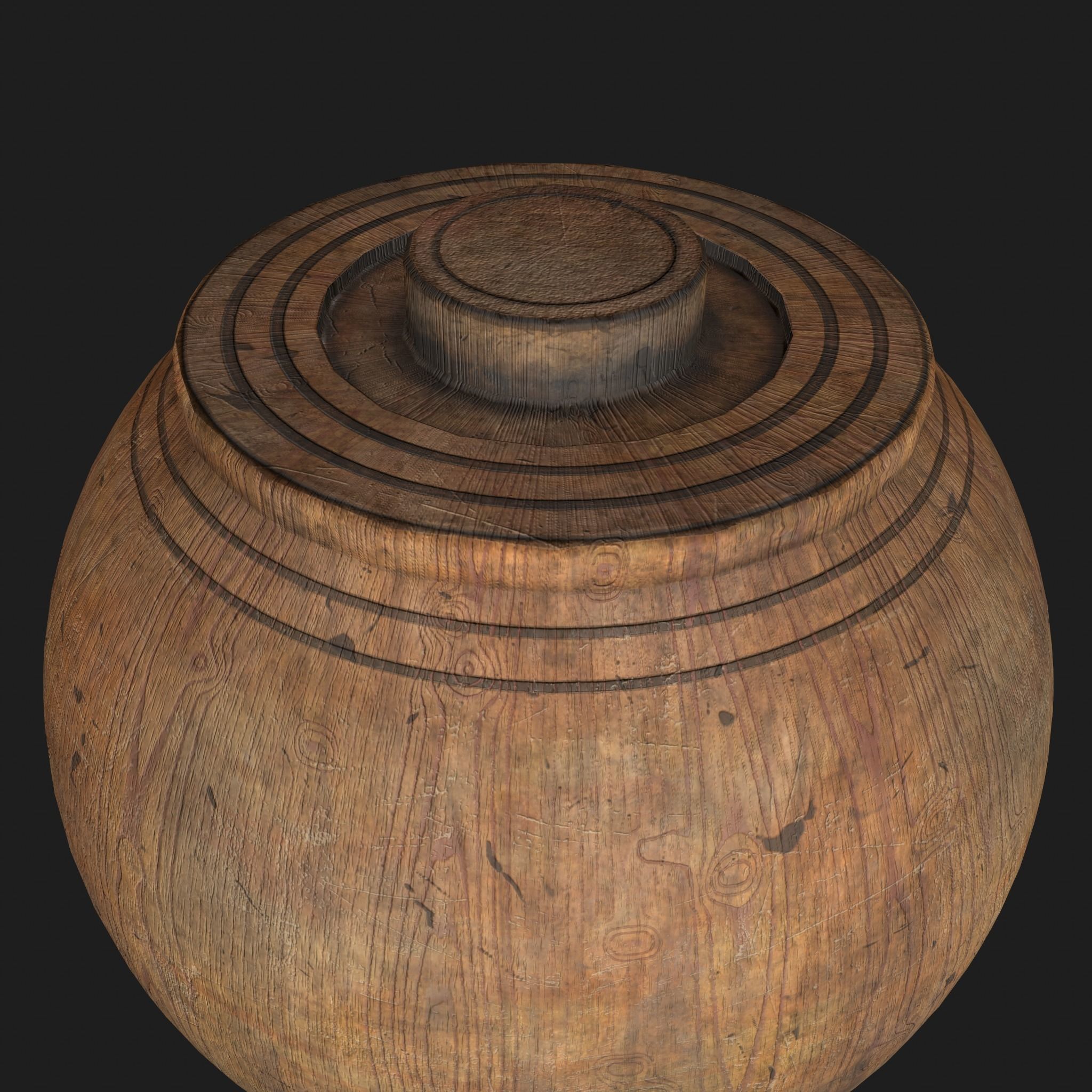 Medieval Spinning Top Low-poly 3D model_11