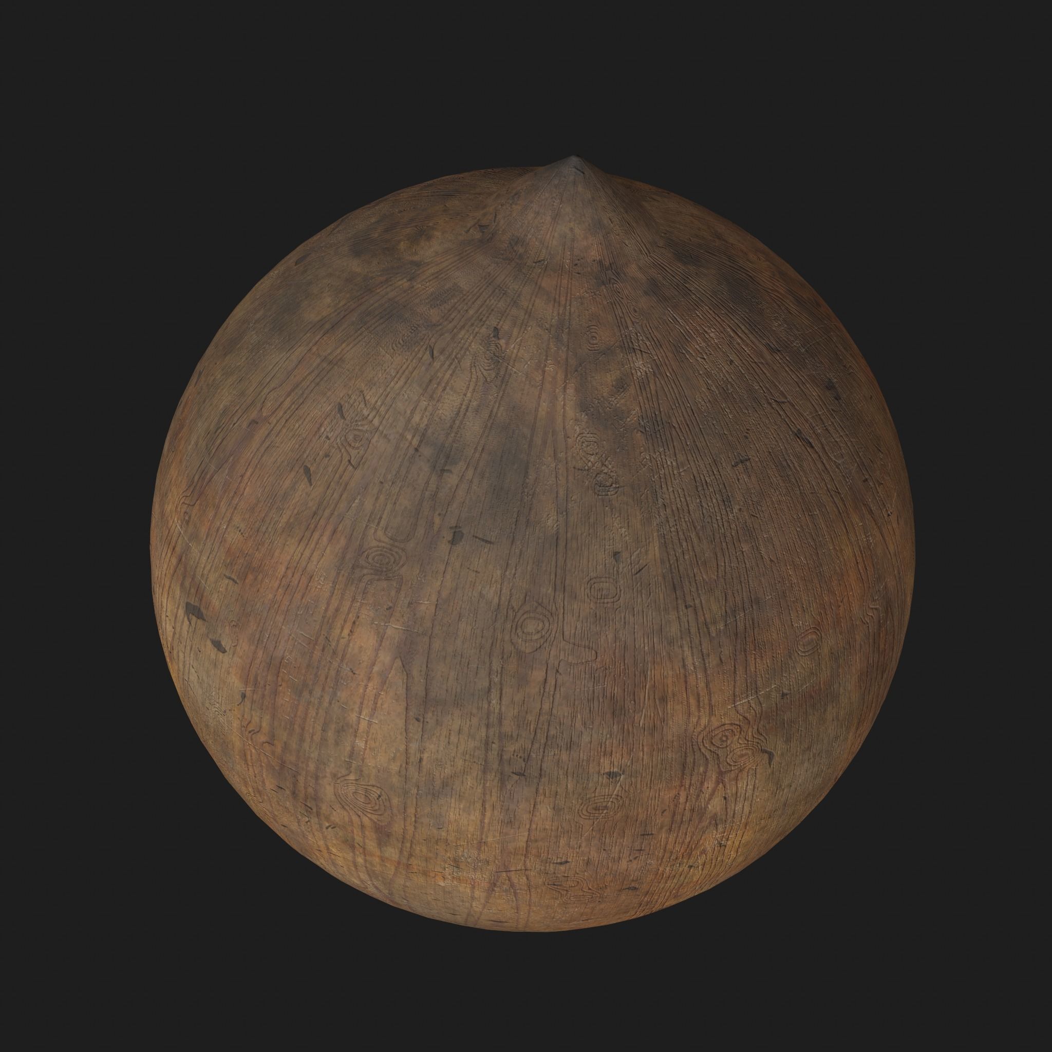 Medieval Spinning Top Low-poly 3D model_13