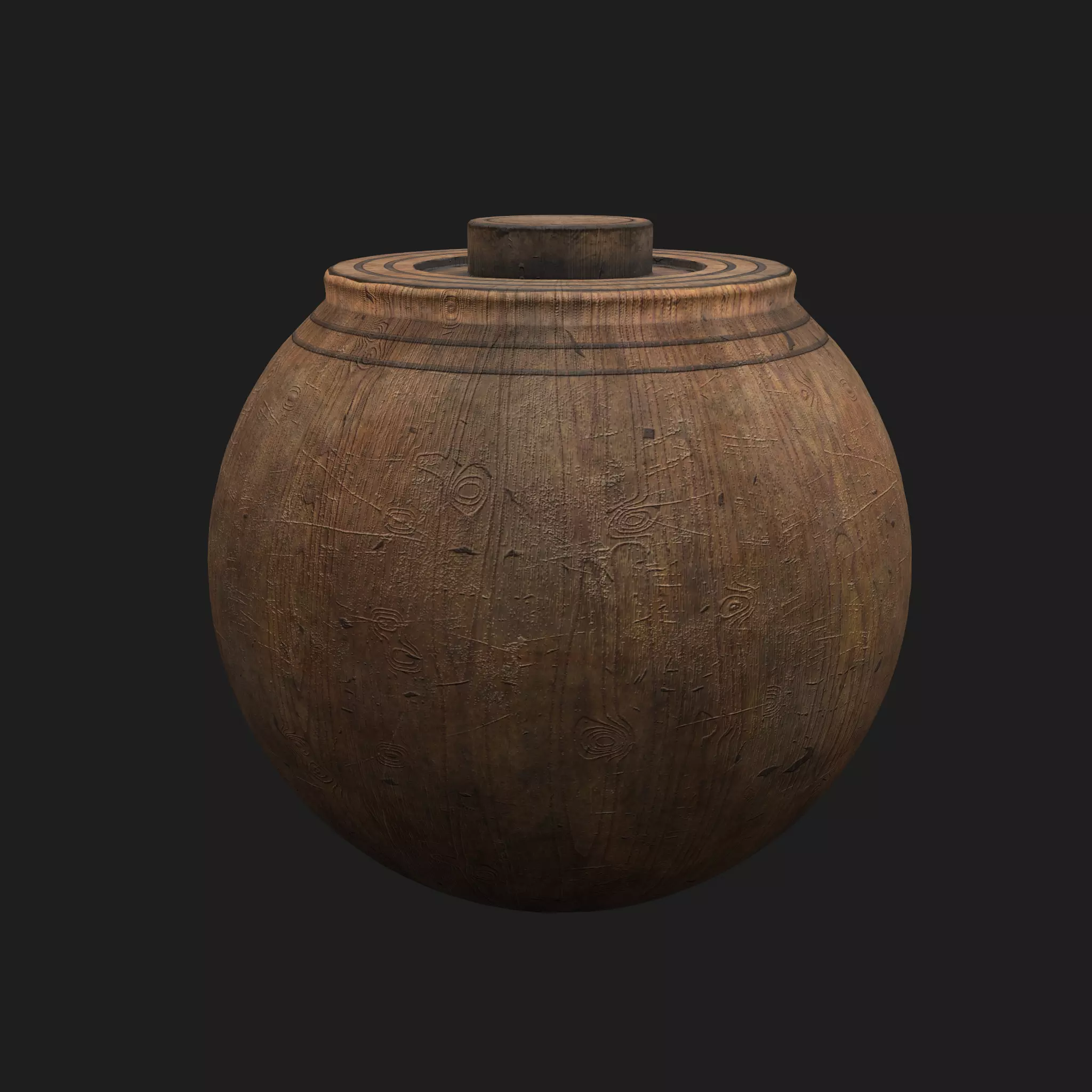 Medieval Spinning Top Low-poly 3D model_0