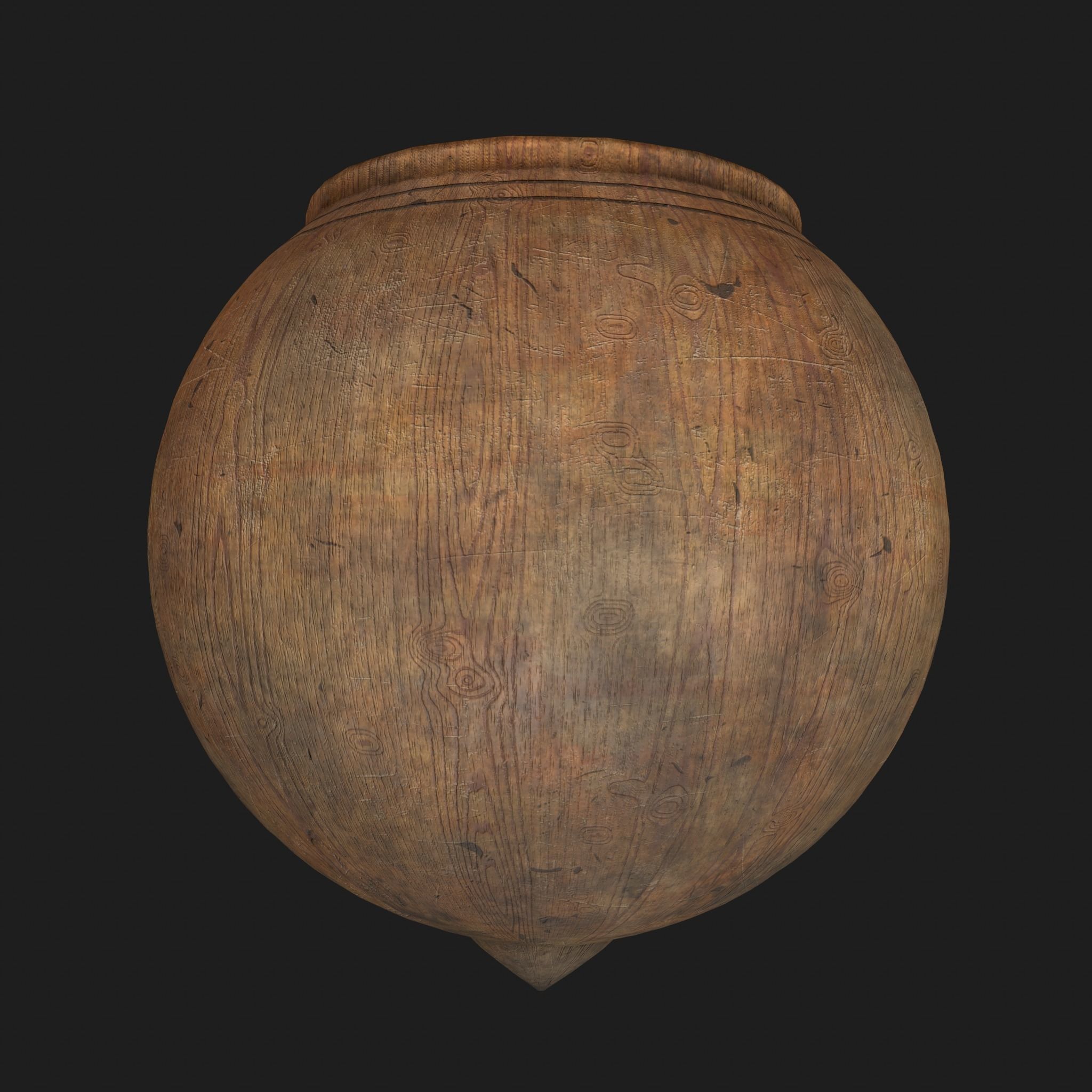 Medieval Spinning Top Low-poly 3D model_9