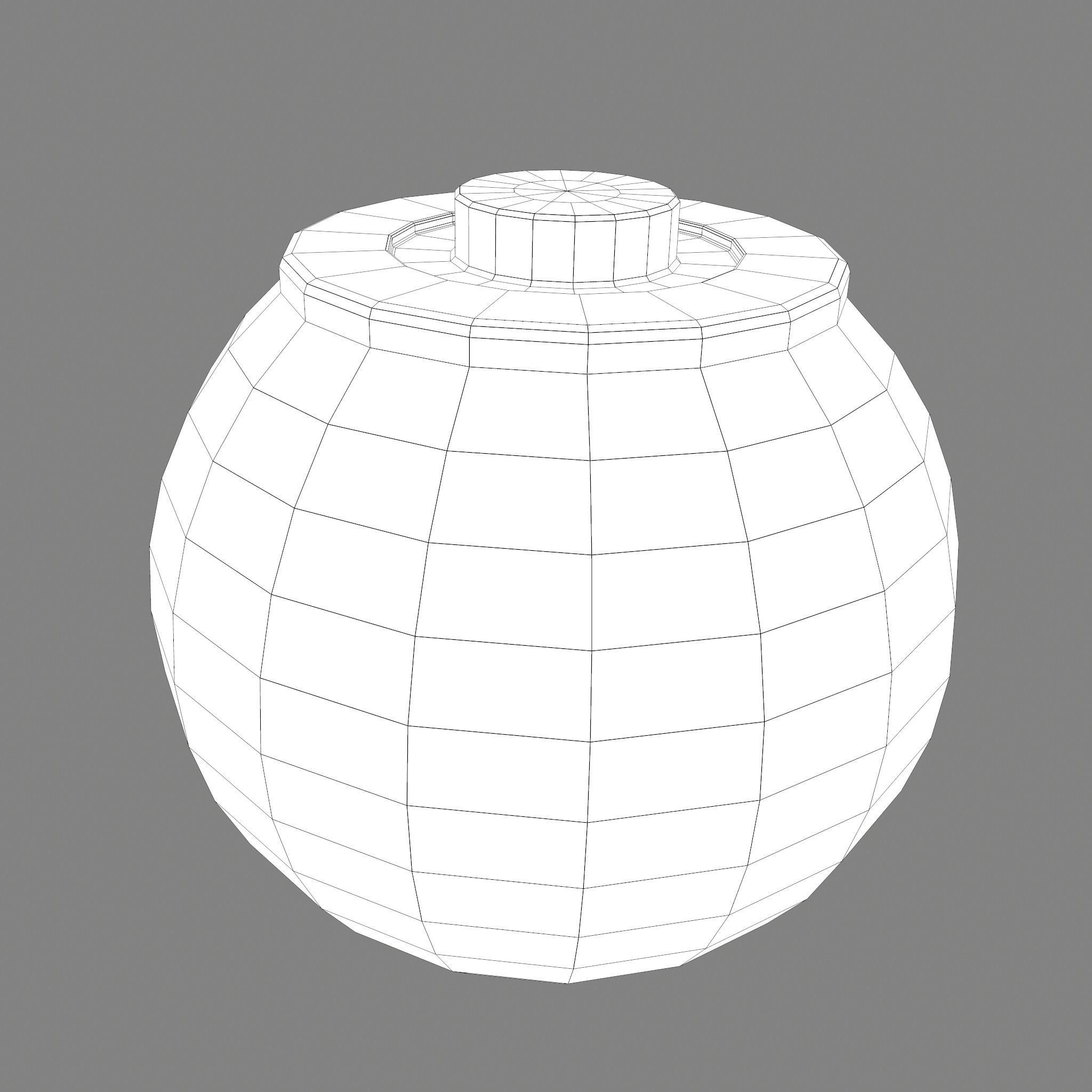 Medieval Spinning Top Low-poly 3D model_18