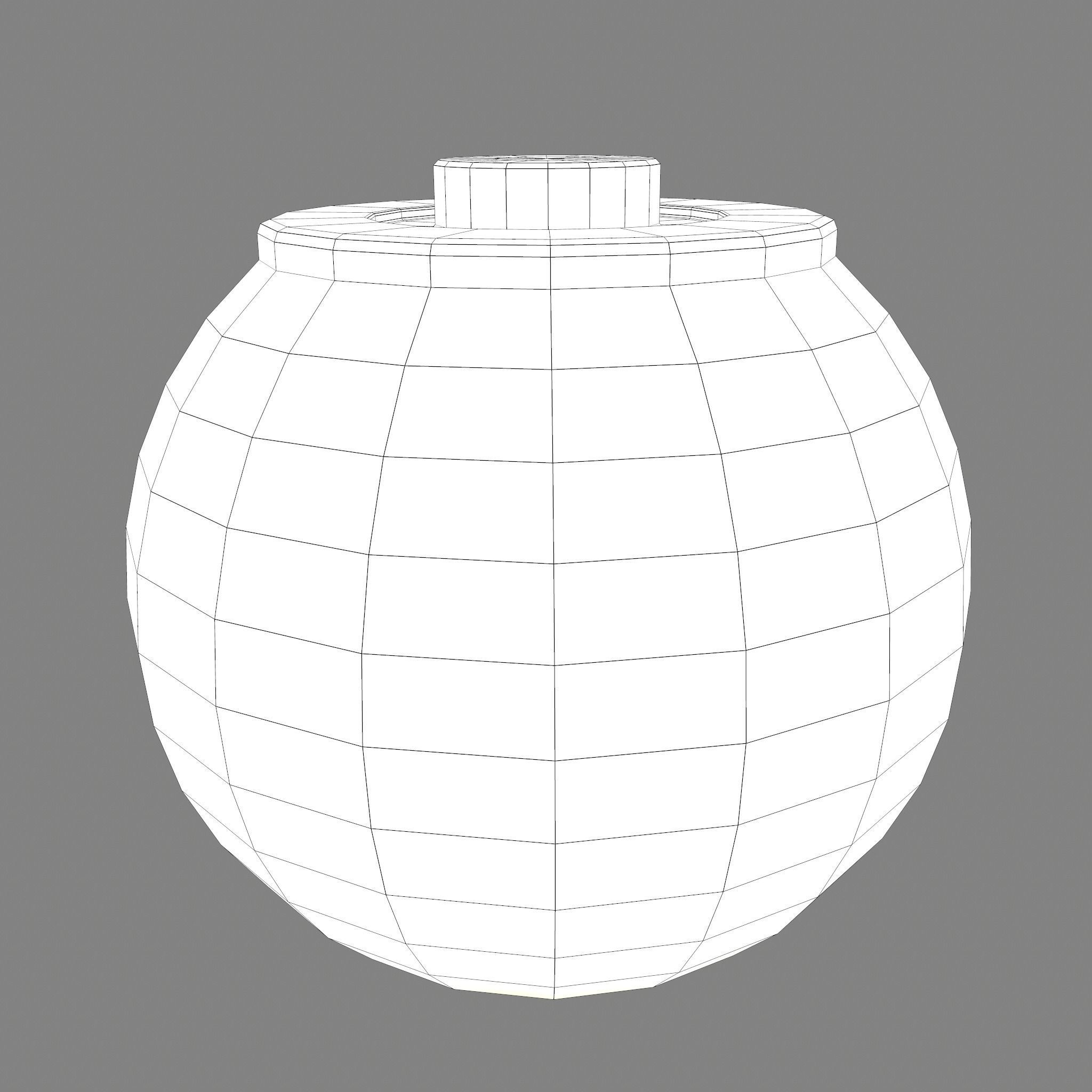 Medieval Spinning Top Low-poly 3D model_25