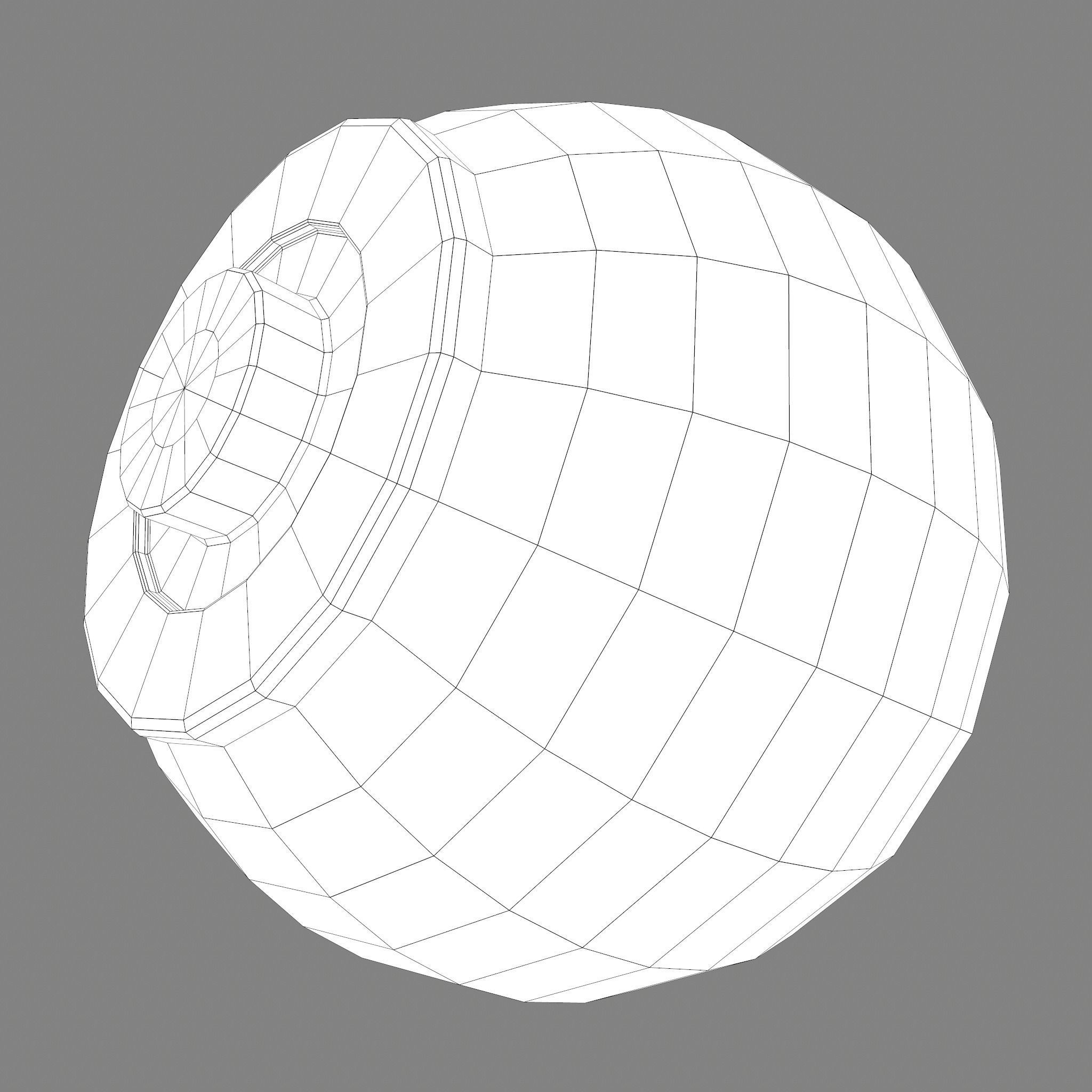 Medieval Spinning Top Low-poly 3D model_27