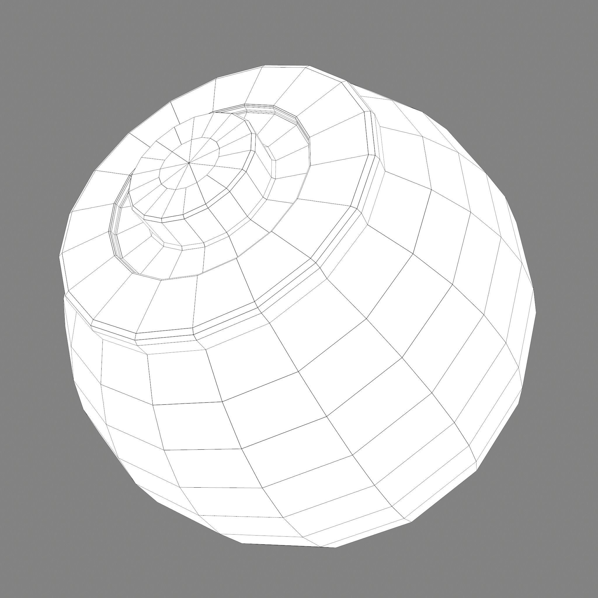 Medieval Spinning Top Low-poly 3D model_19