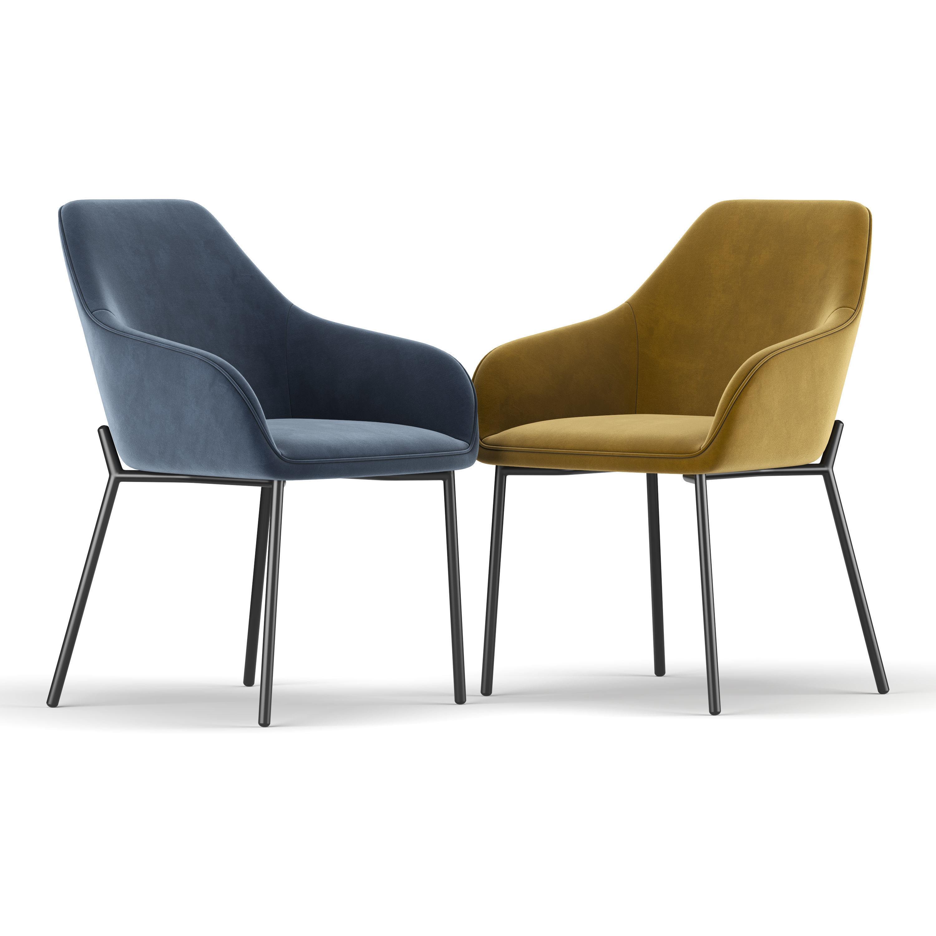 Daniella Dining Chair 3D model_4