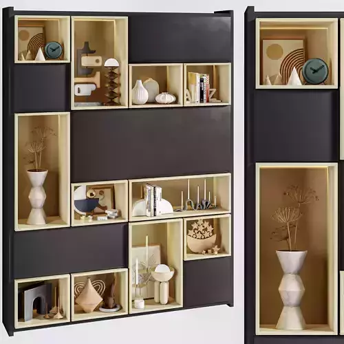 Cabinet furniture set 01