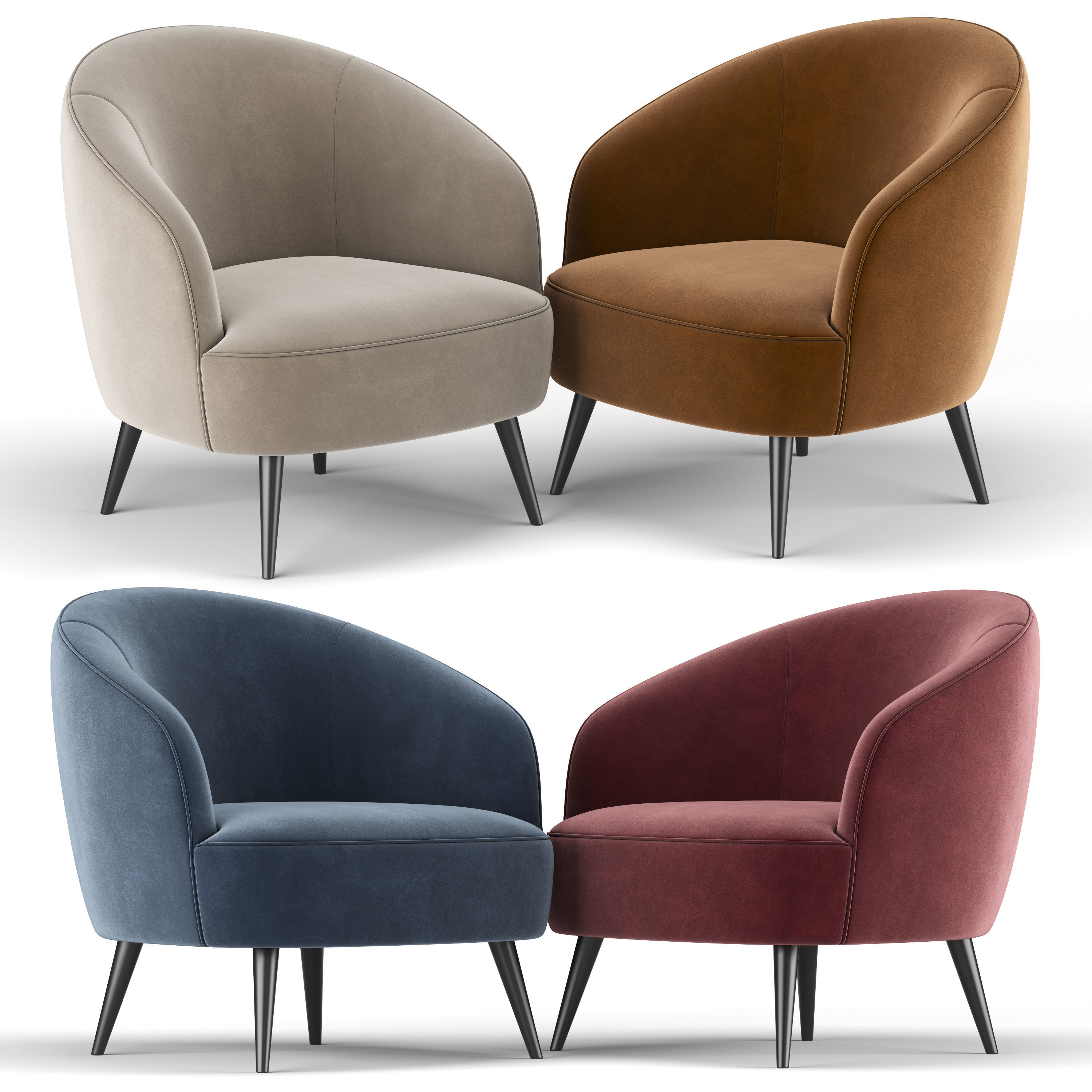 Kourtnee Chair 3D model_1