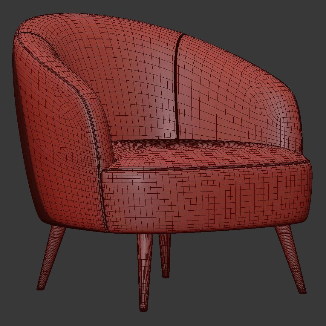 Kourtnee Chair 3D model_6