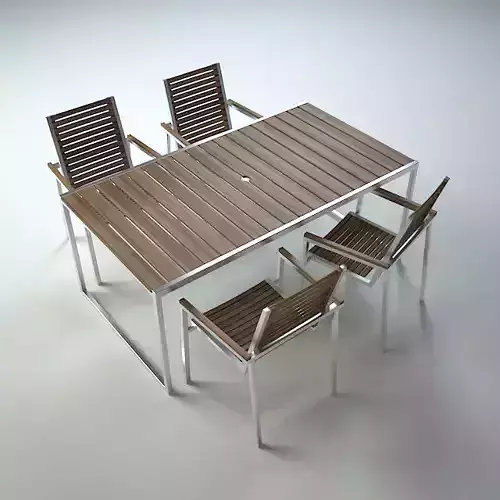 dining Wooden table-outdoor