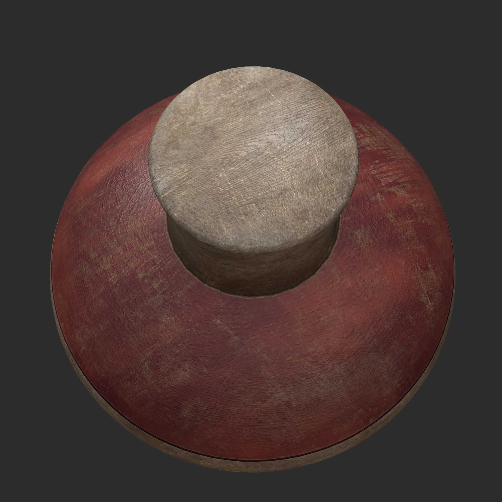 Medieval Spinning Top 2  Low-poly 3D model_13