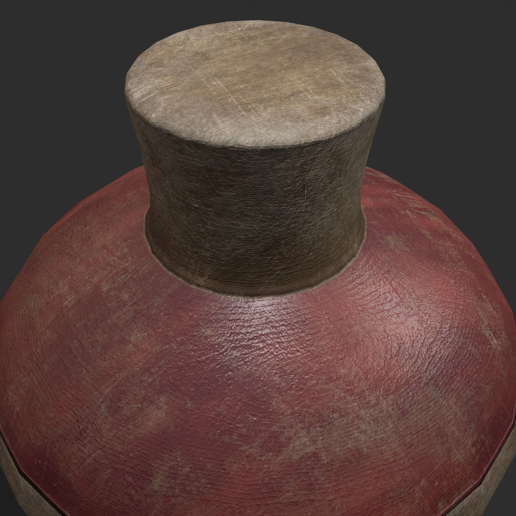 Medieval Spinning Top 2  Low-poly 3D model_6