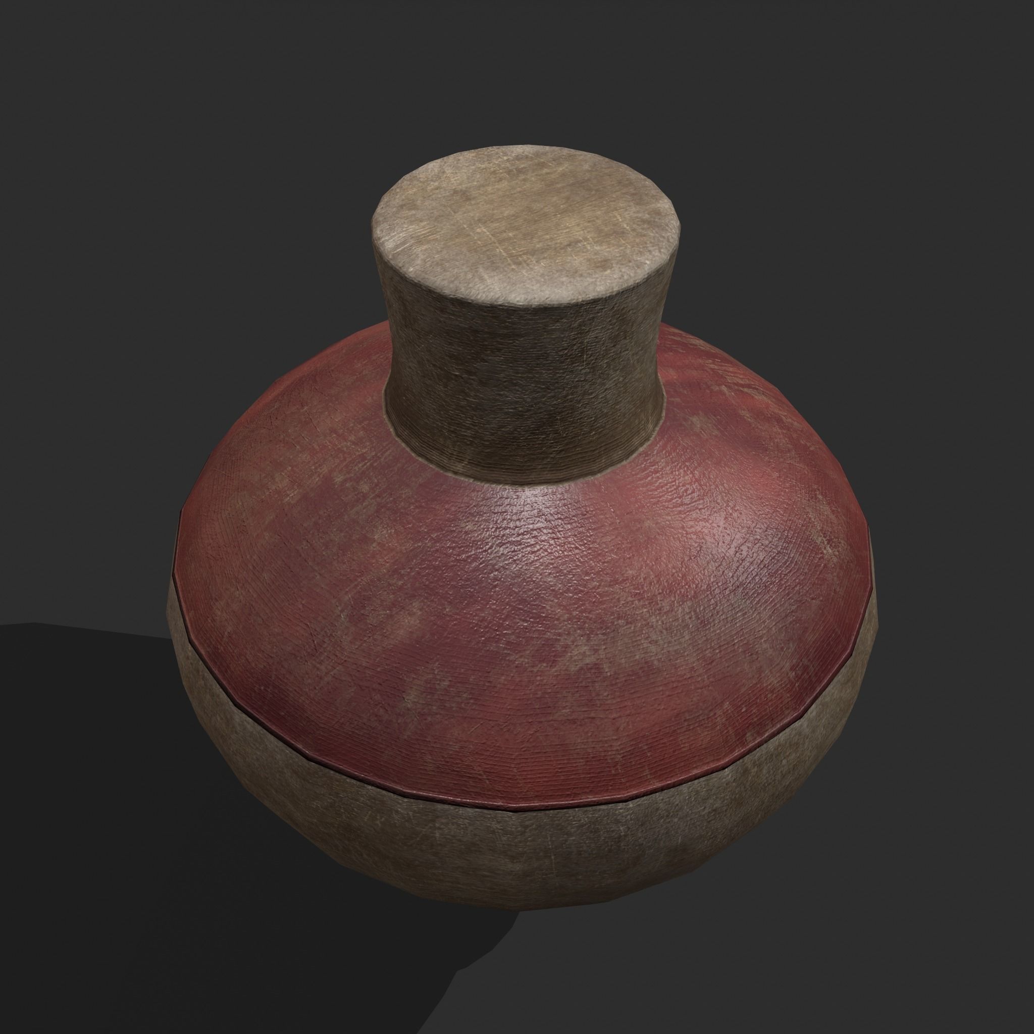 Medieval Spinning Top 2  Low-poly 3D model_7