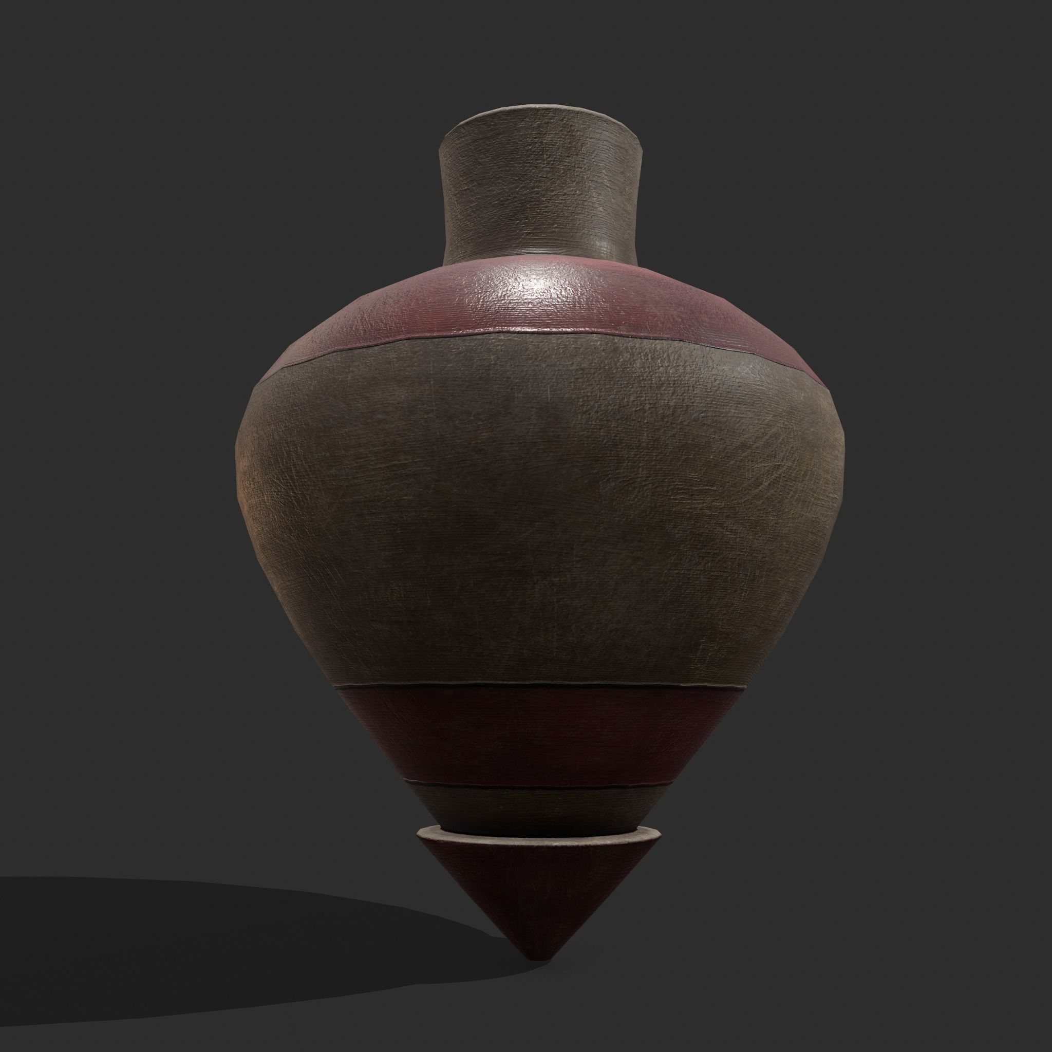 Medieval Spinning Top 2  Low-poly 3D model_4