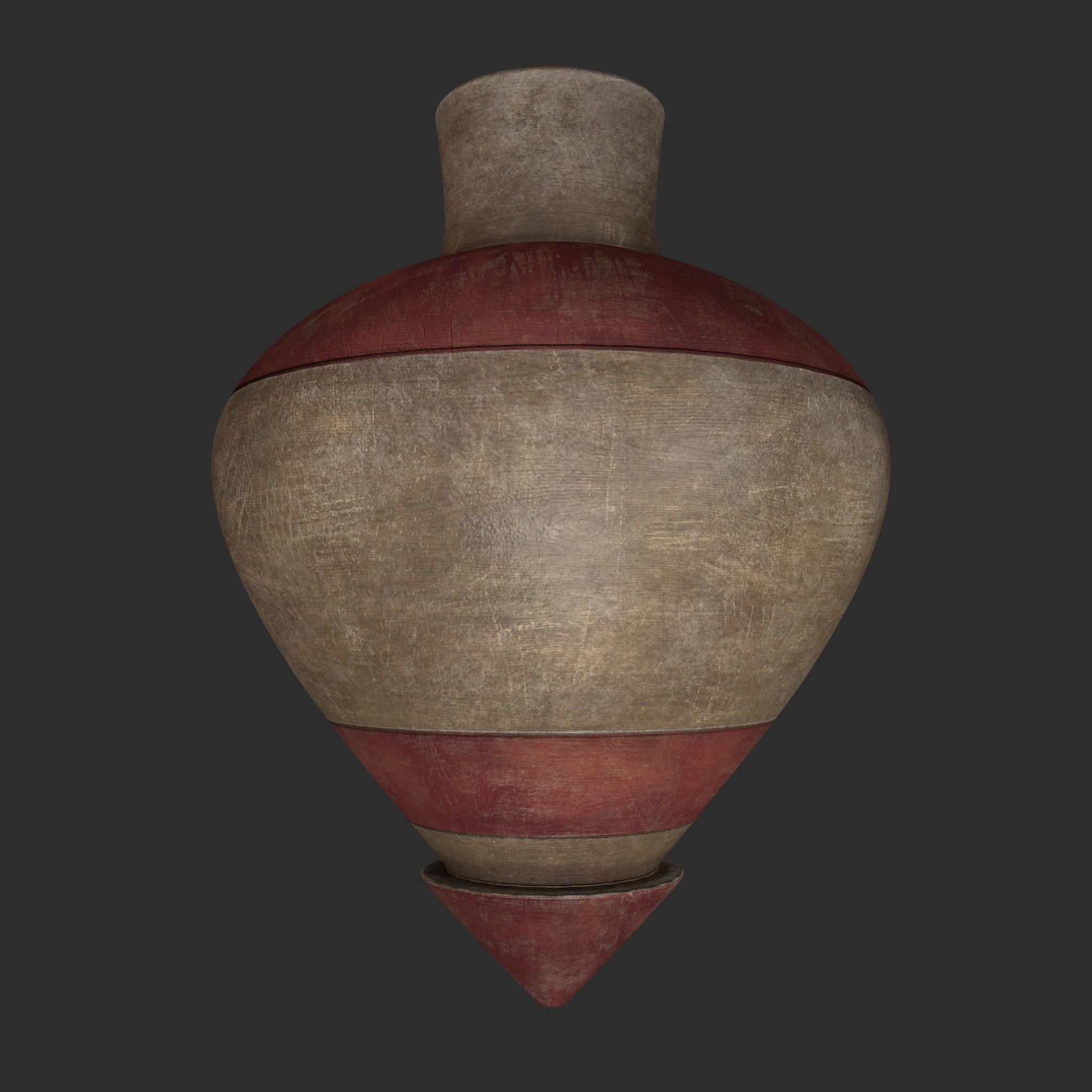 Medieval Spinning Top 2  Low-poly 3D model_11