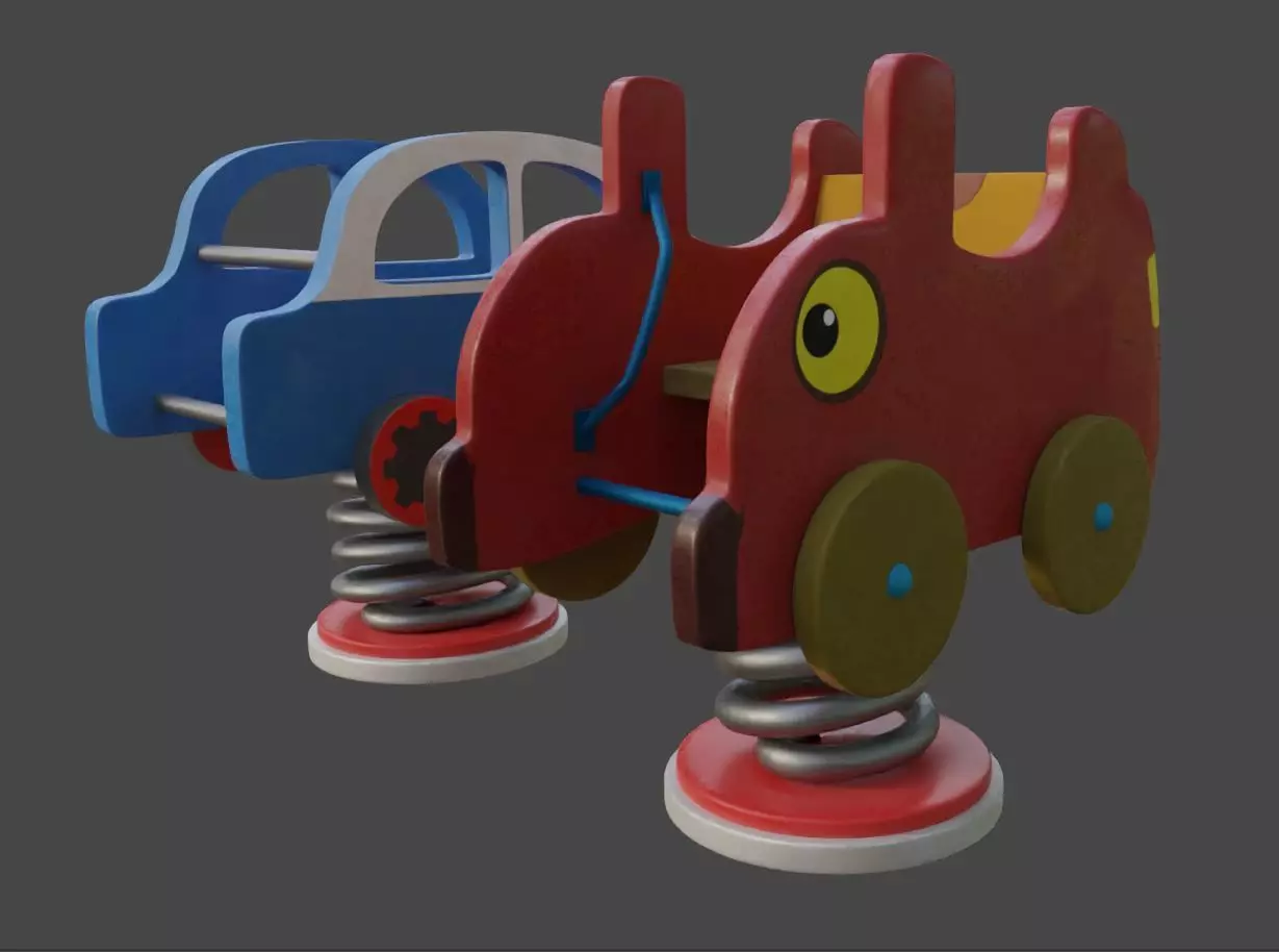 Spring Rider 2 3D model | CGTrader