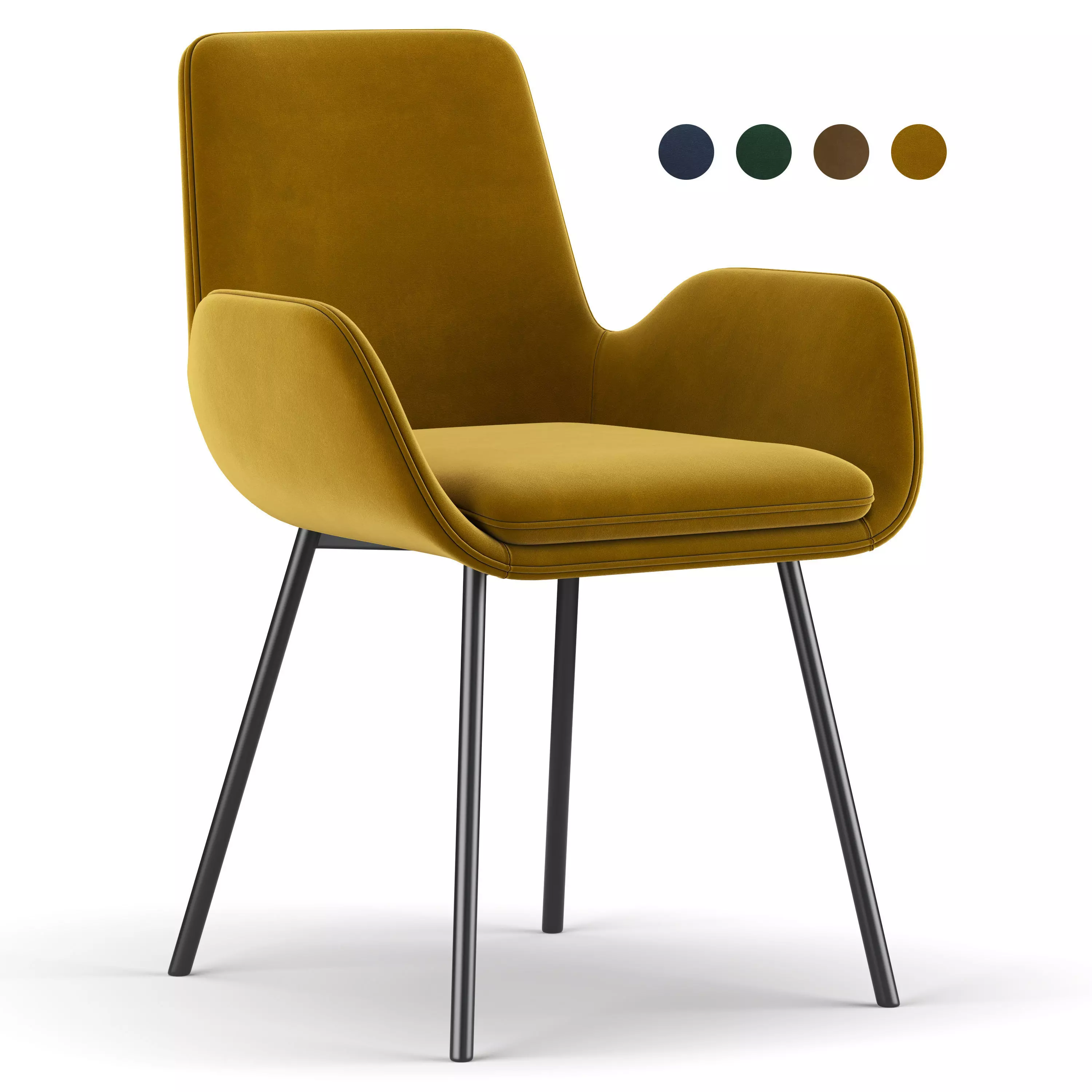 PIKE Dining Chair 3D model_0