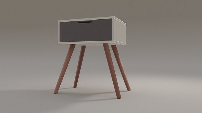 Table Small Square Coffee  low-poly 3d model  Low-poly 3D model