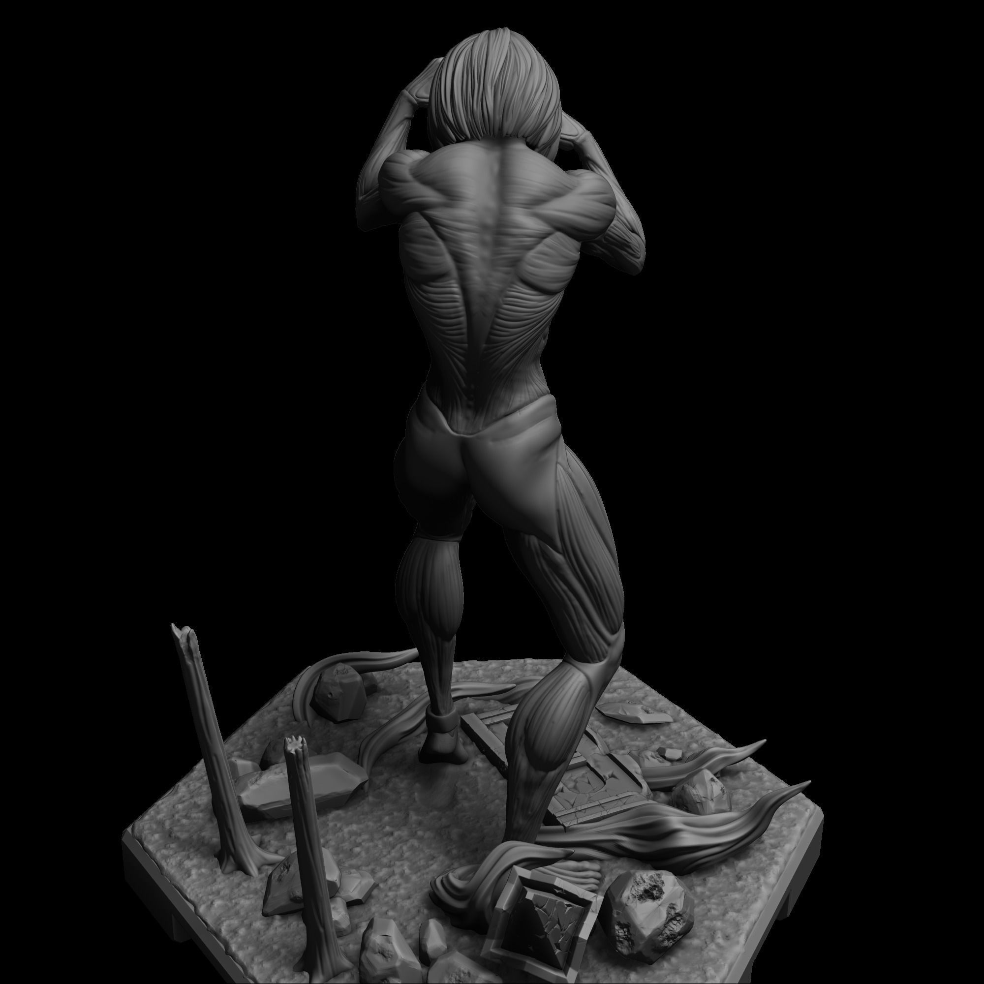 Female Titan - Shingeki no Kyojin 3D print model_6