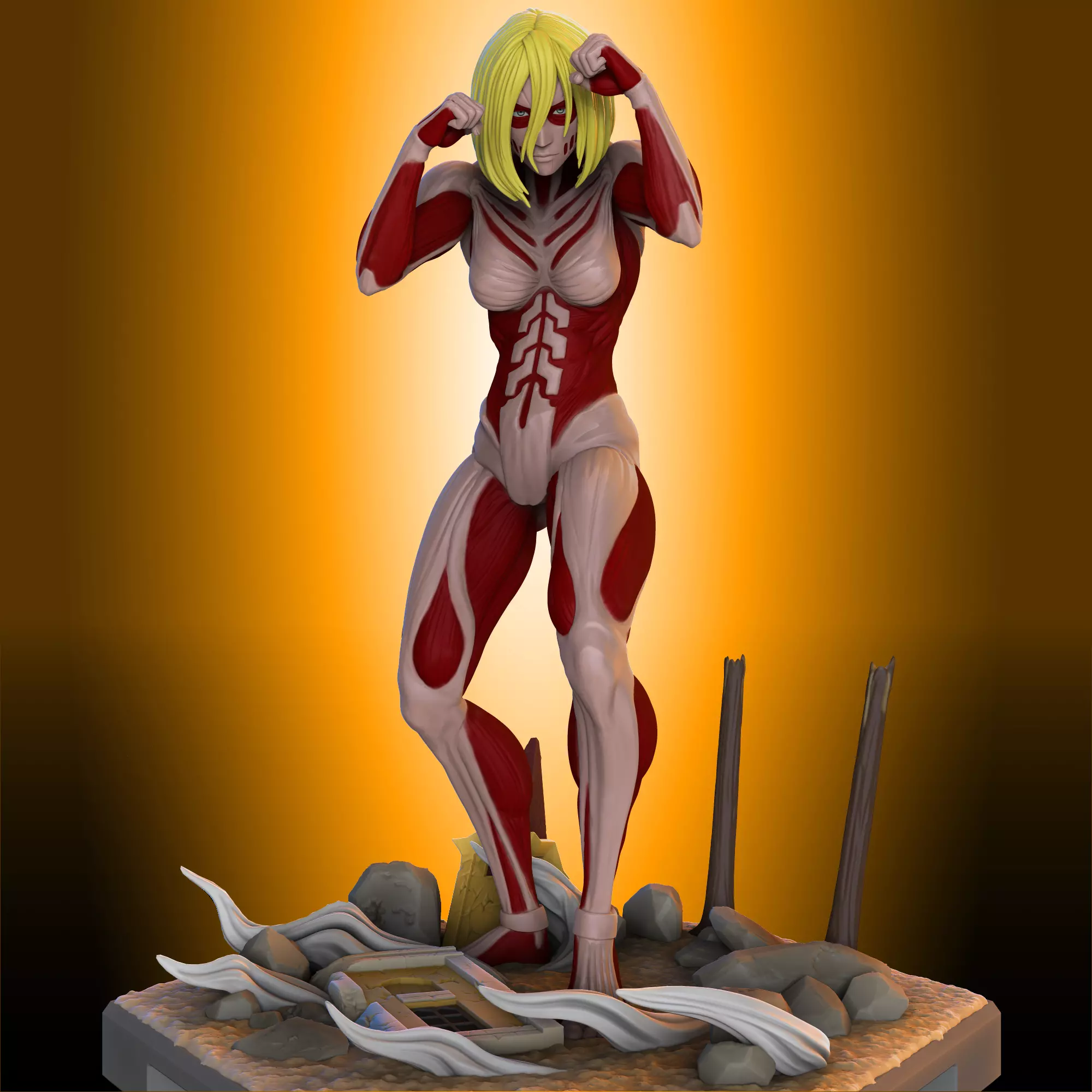 Female Titan - Shingeki no Kyojin 3D print model_0