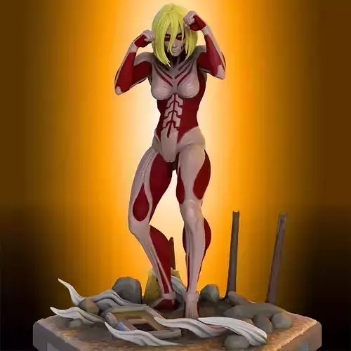 Female Titan - Shingeki no Kyojin 3D print model