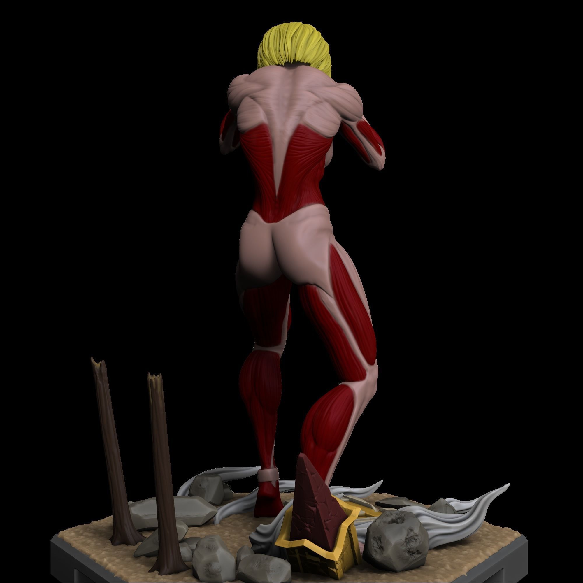 Female Titan - Shingeki no Kyojin 3D print model_2