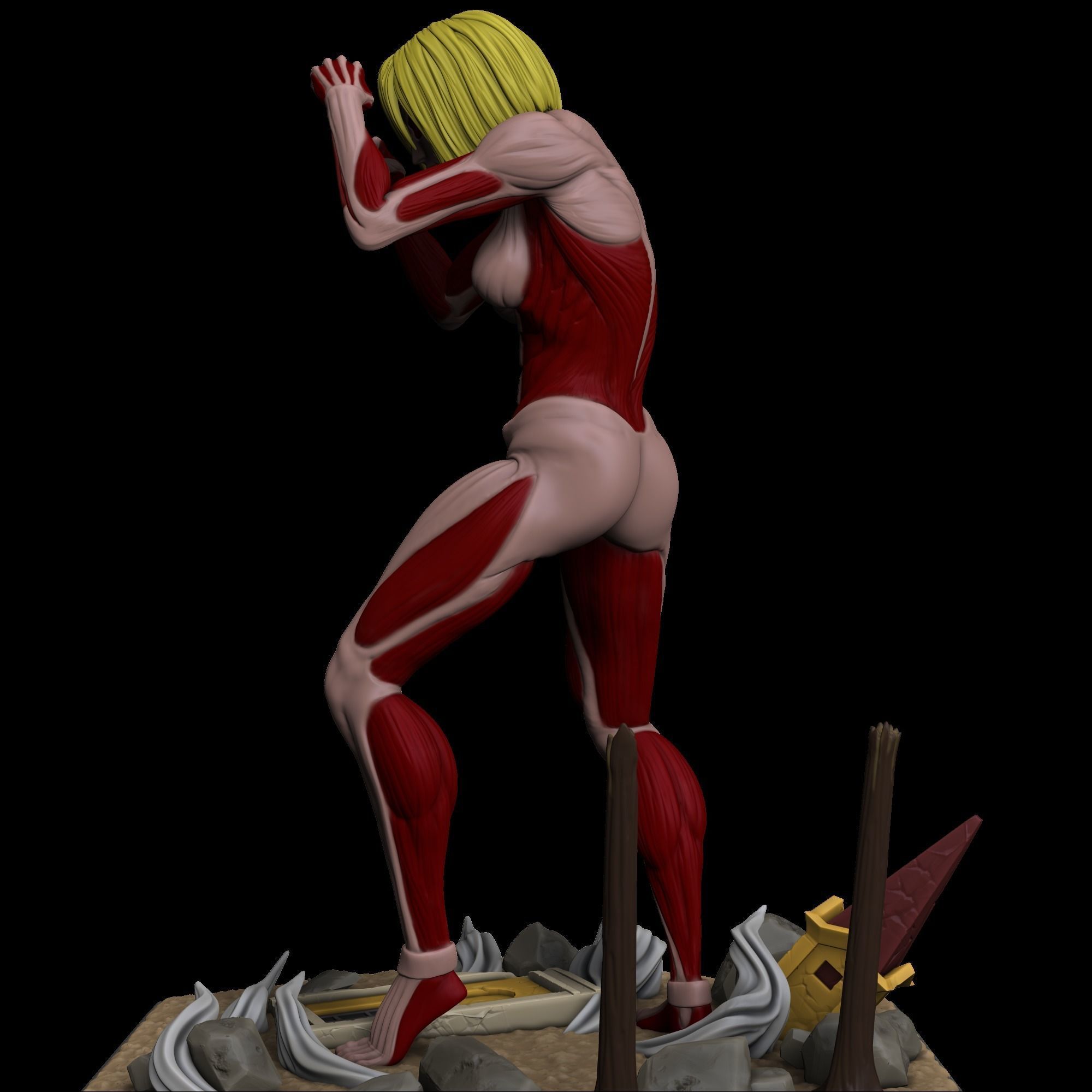 Female Titan - Shingeki no Kyojin 3D print model_1